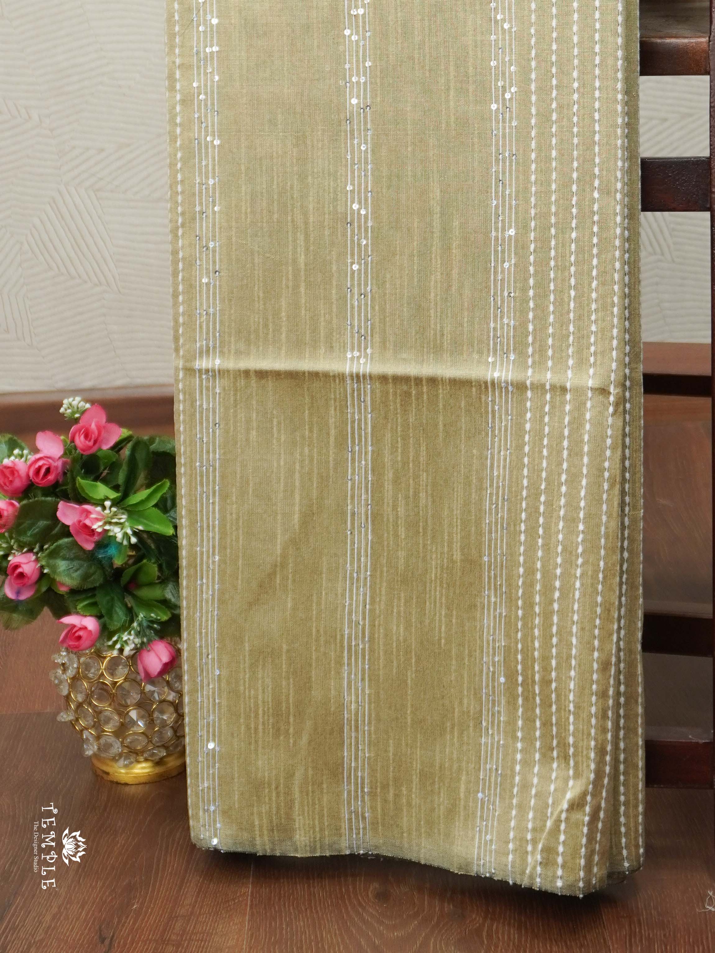 Raw Silk Saree with sequins Work | TTDS2100 | PRE BOOKING