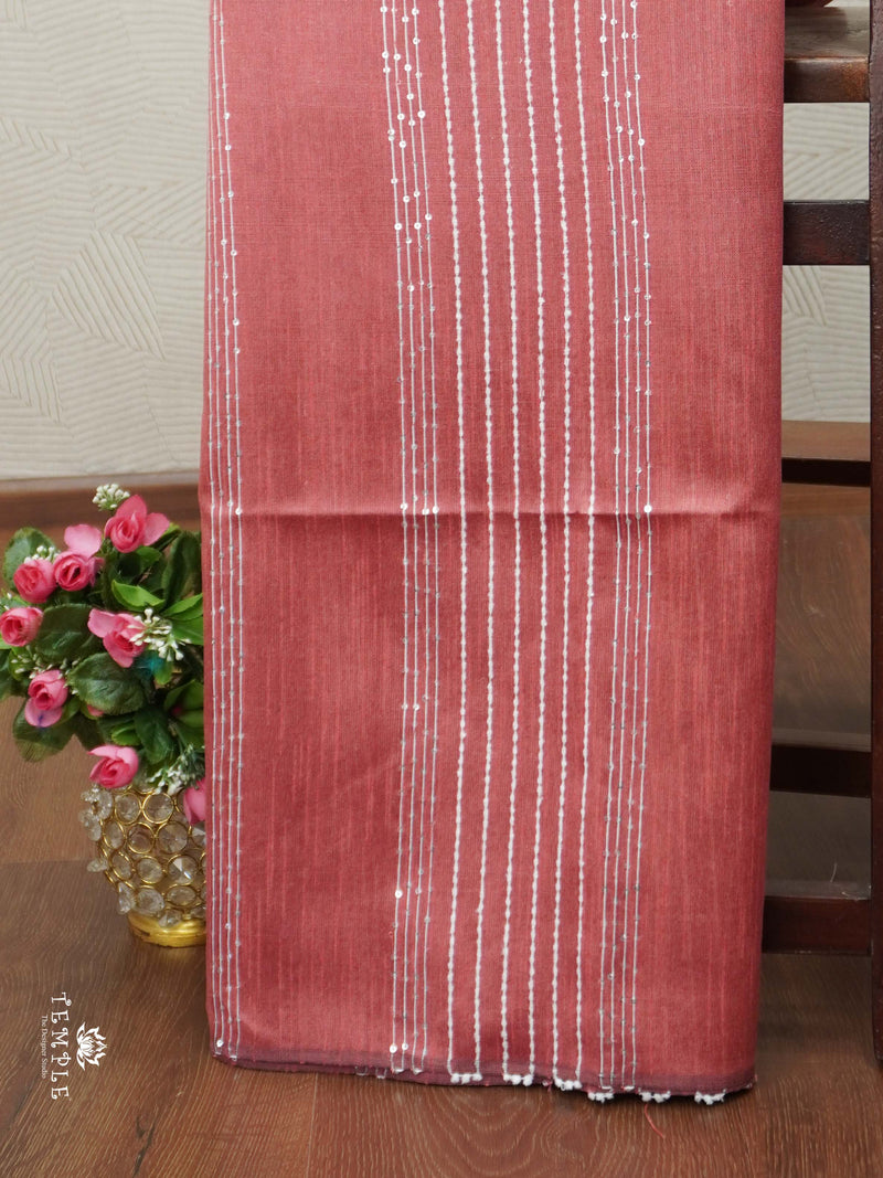 Raw Silk Saree with sequins Work | TTDS2100