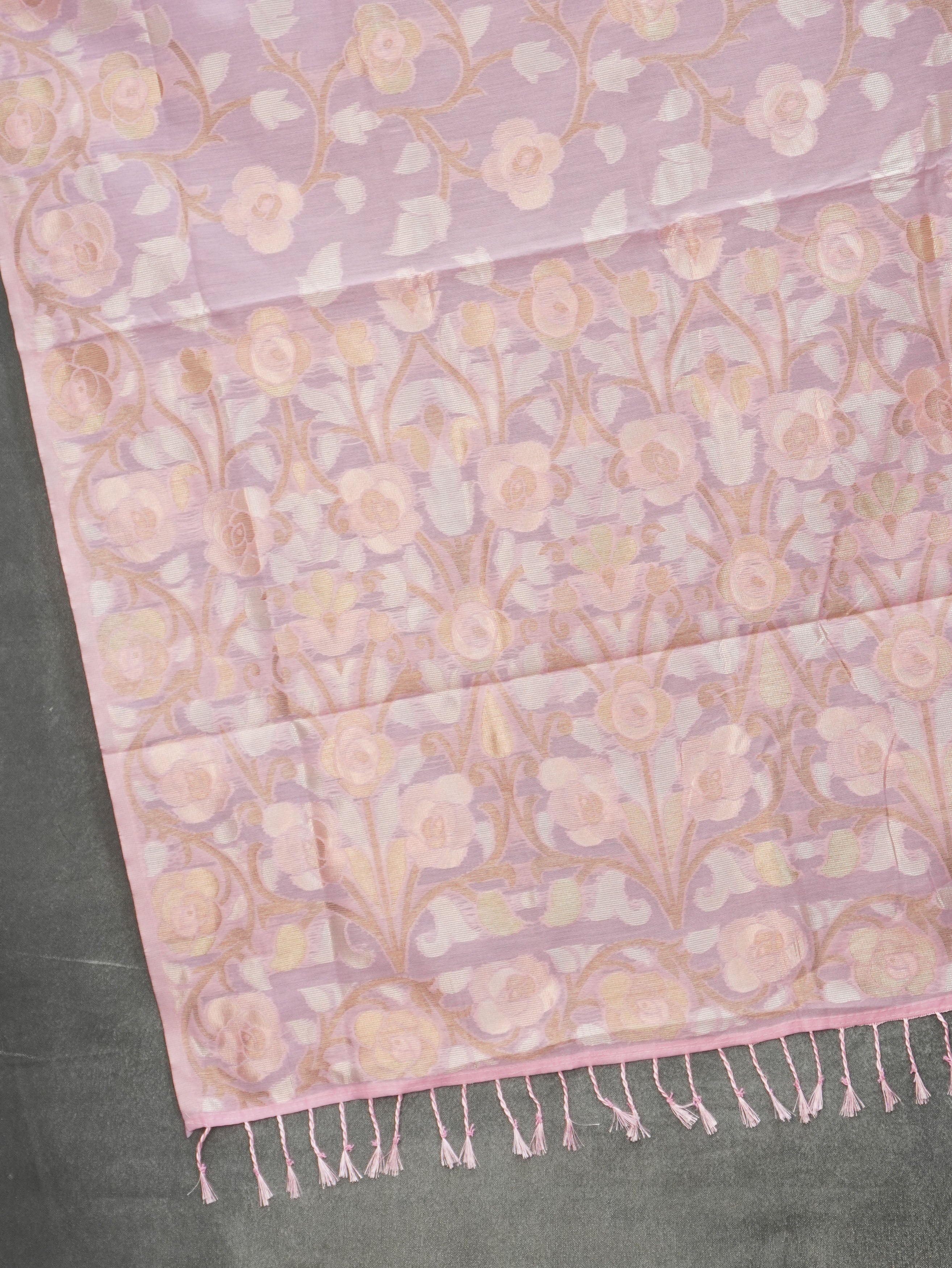 Chanderi Silk Cotton Saree | TTDS3521