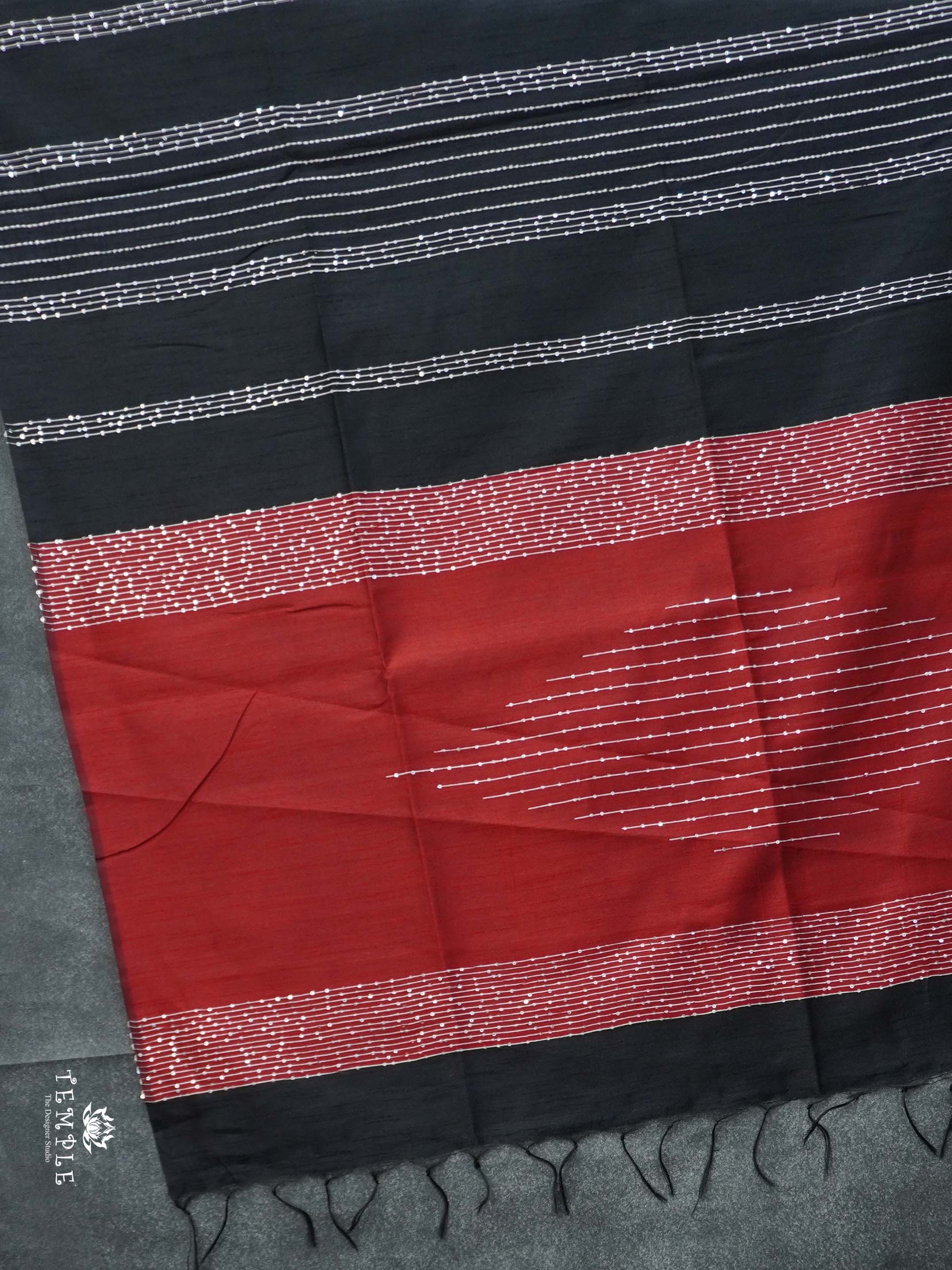 Raw Silk Saree with sequins Work | TTDS2100 | PRE BOOKING