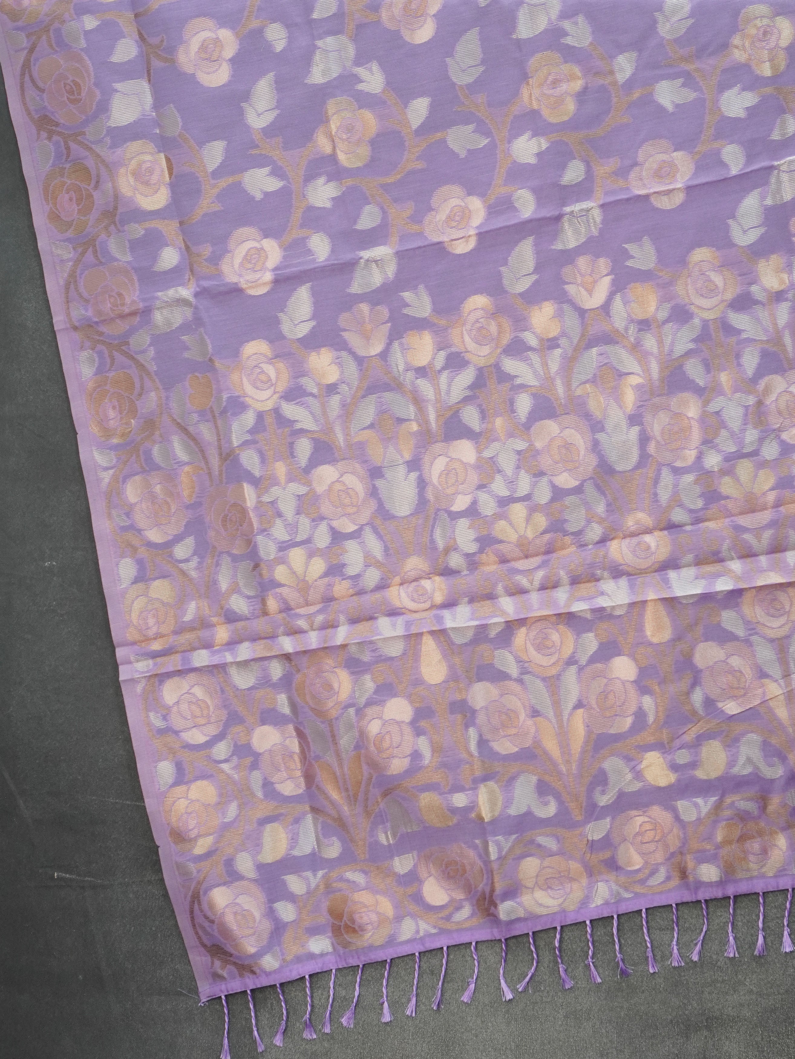 Chanderi Silk Cotton Saree | TTDS3521