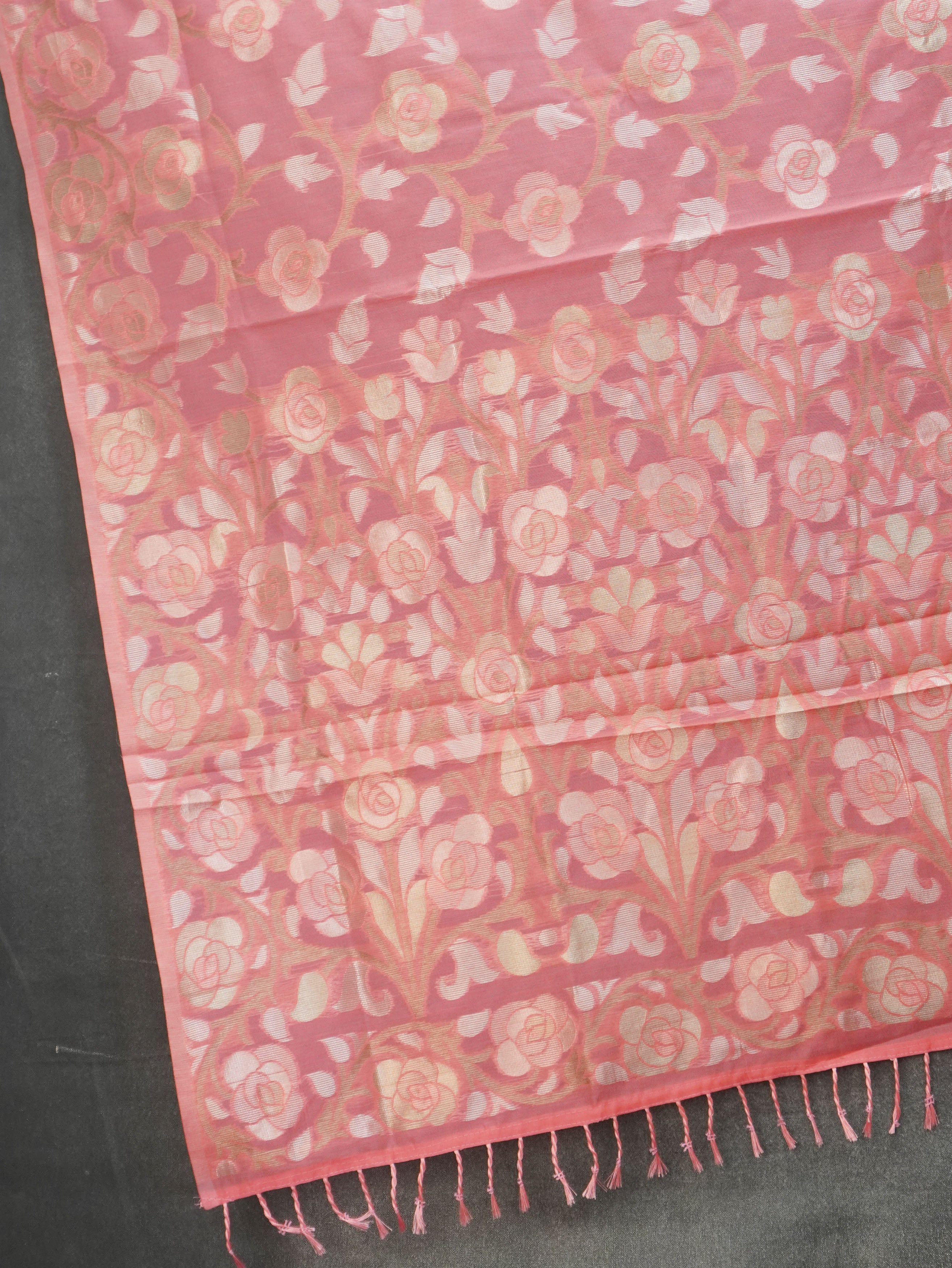 Chanderi Silk Cotton Saree | TTDS3521