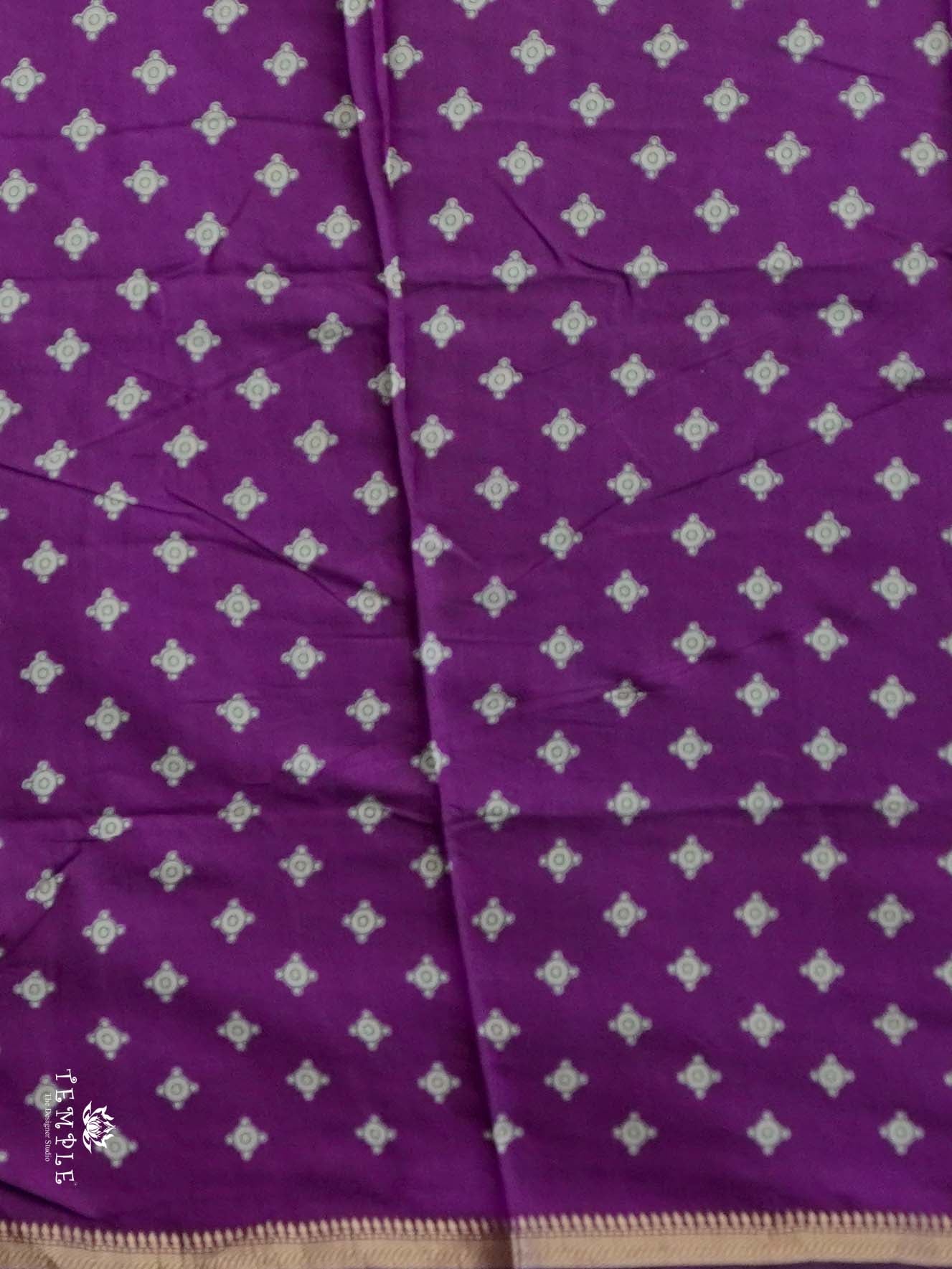 Mangalagiri Cotton Saree With Mirror Work | TTDS2610
