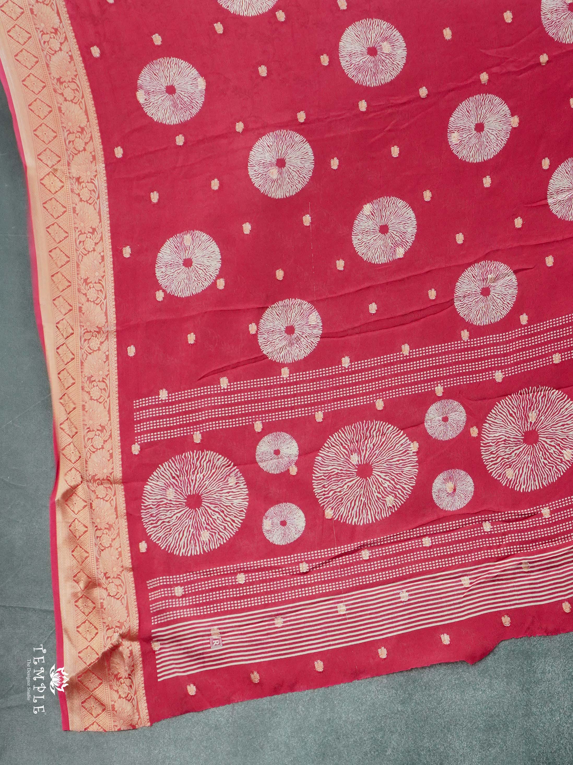 Chakra Zari Georgette Saree | TTDS2615