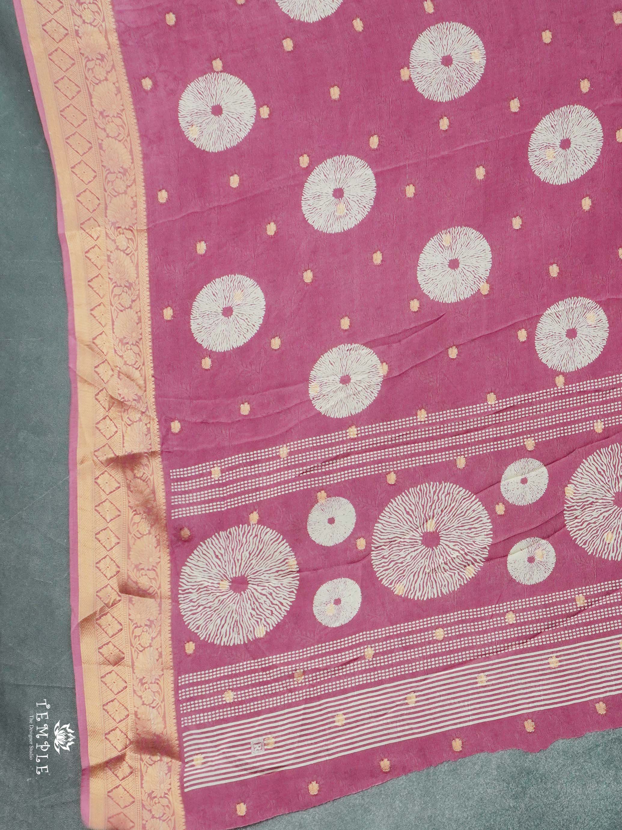 Chakra Zari Georgette Saree | TTDS2615