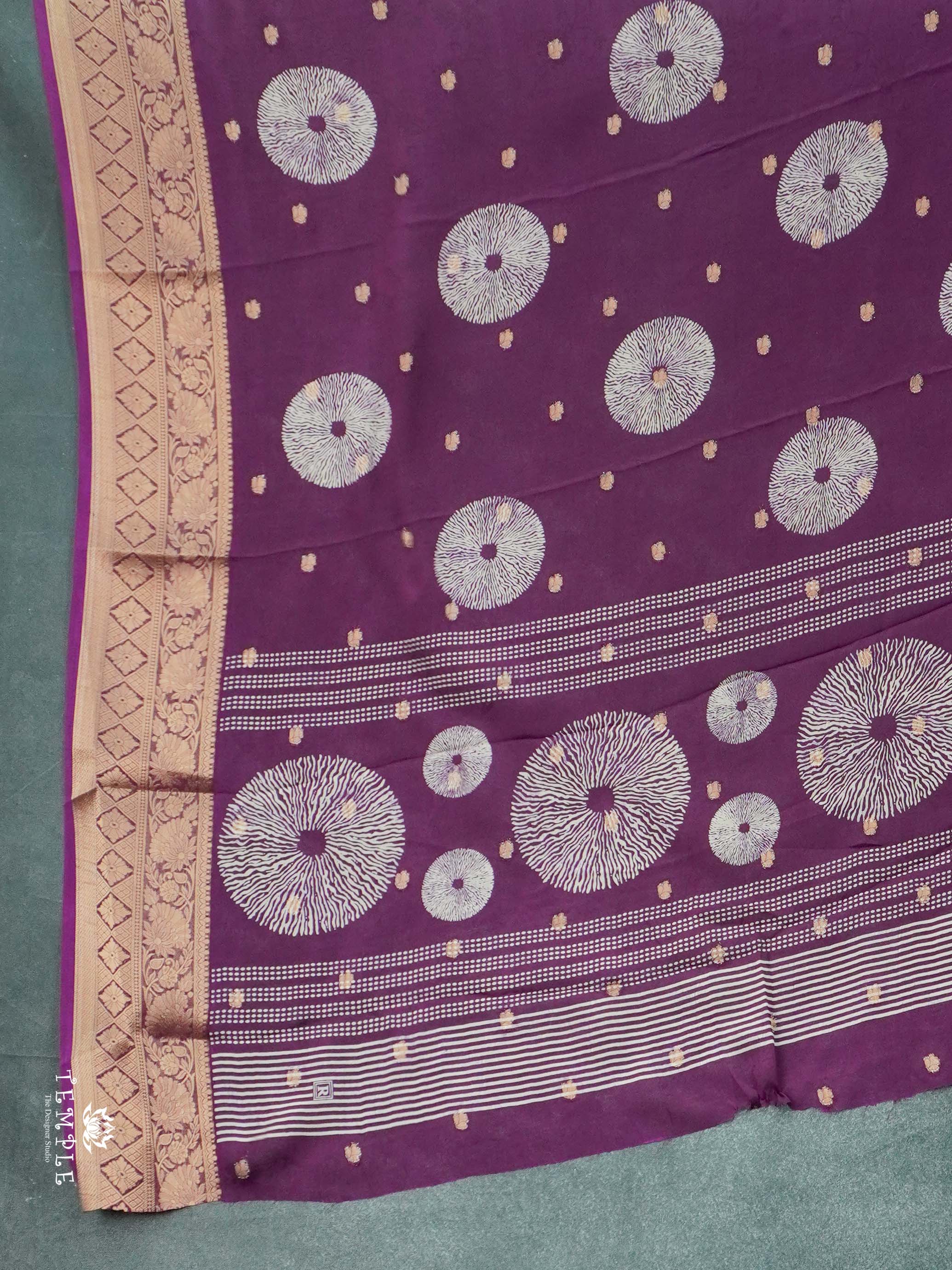 Chakra Zari Georgette Saree | TTDS2615