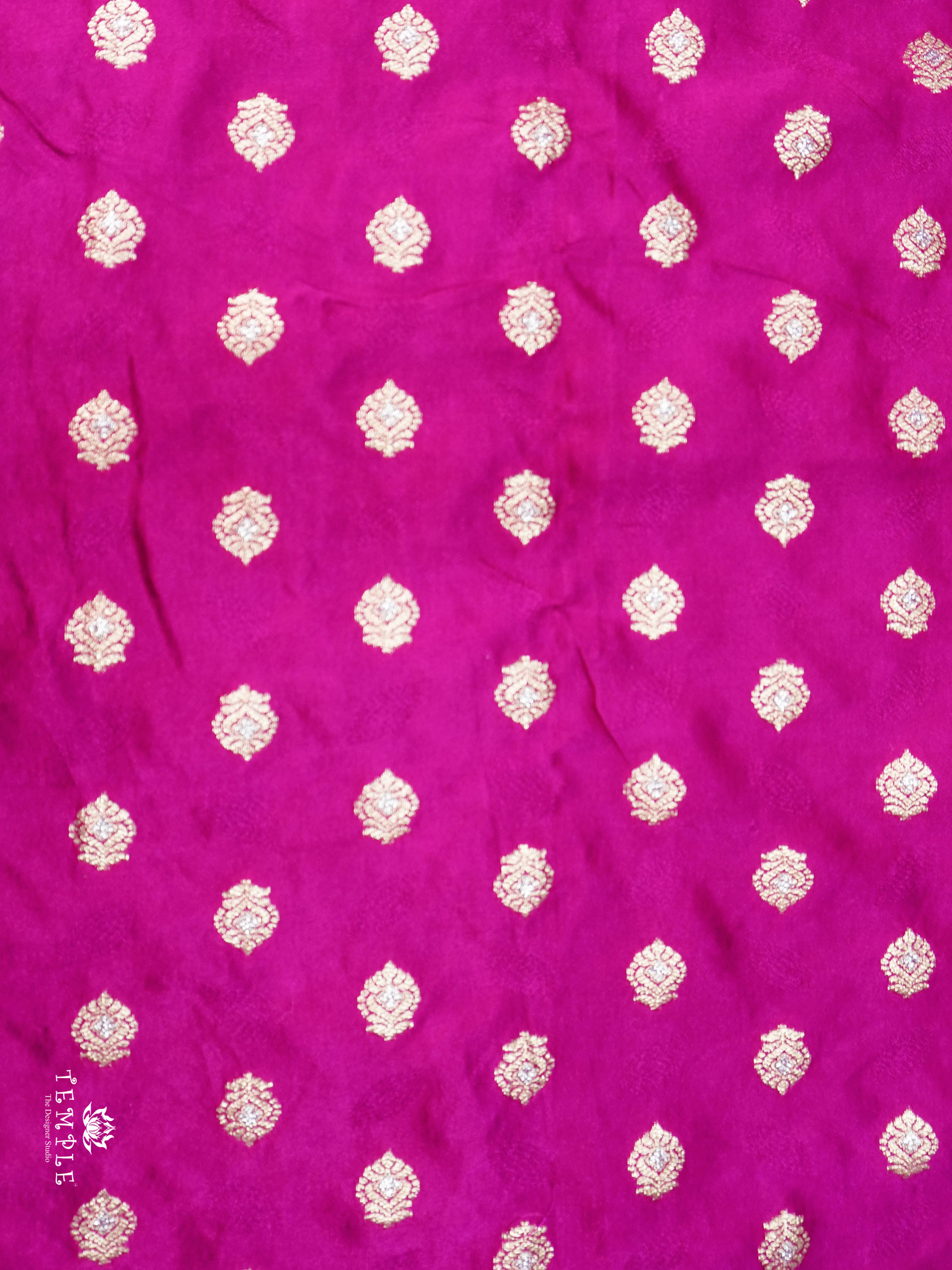 Embroidery Kora Tissue Saree | Design 9 | TTDS1649