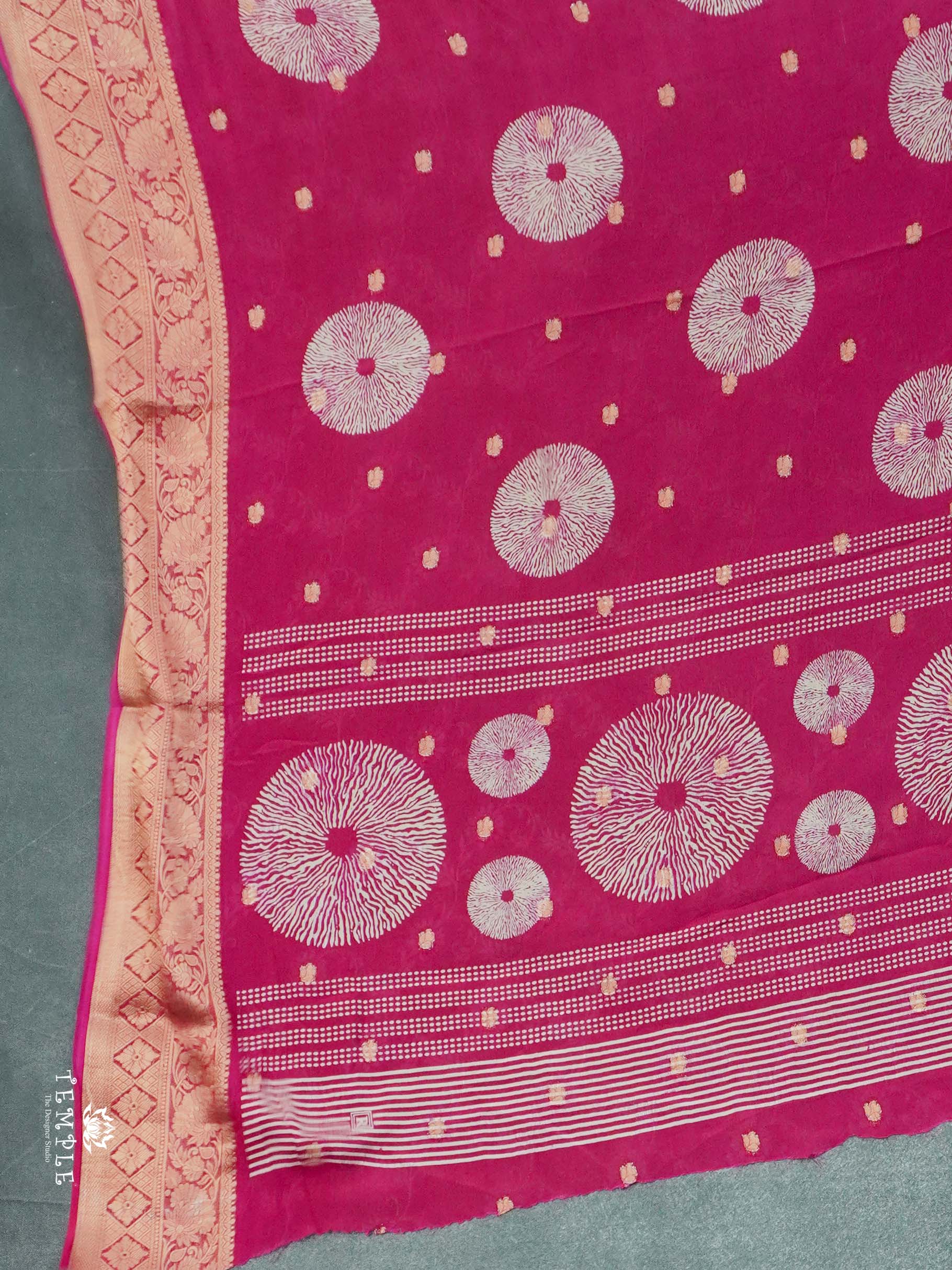 Chakra Zari Georgette Saree | TTDS2615