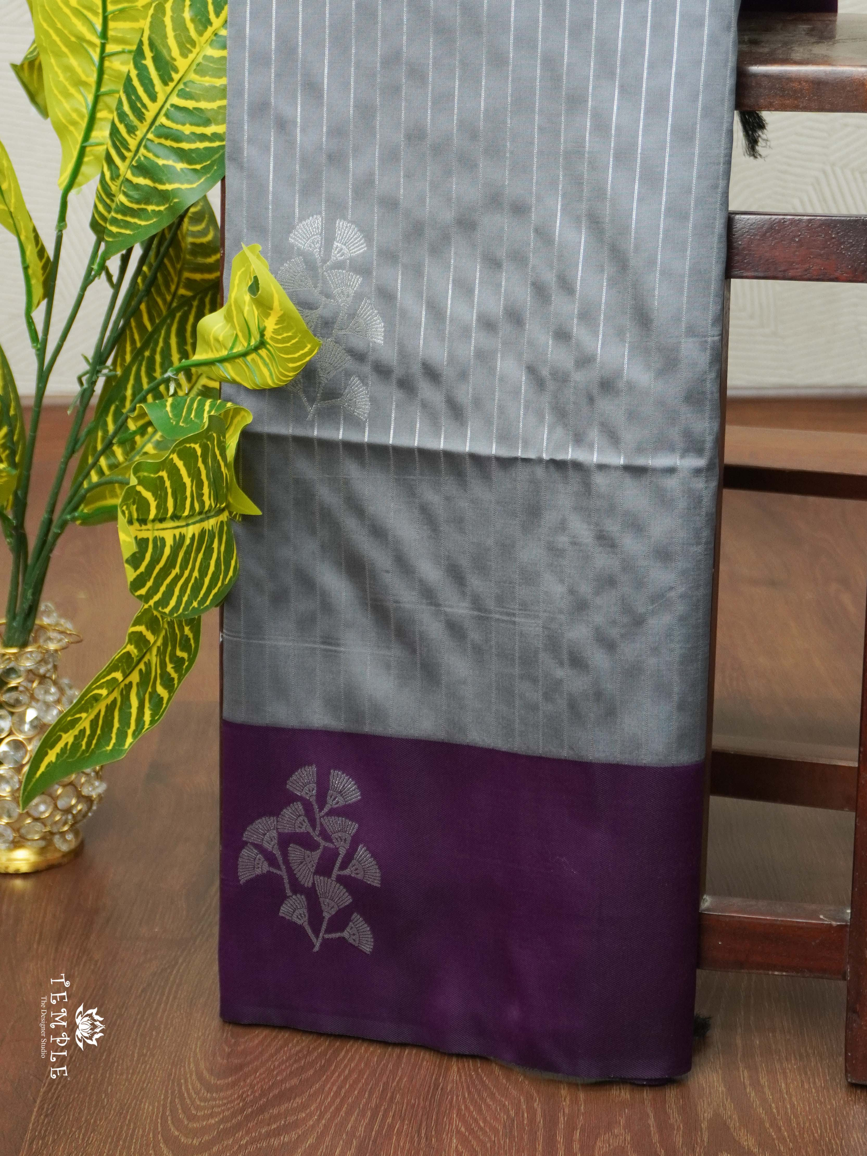 Lichi Silk Saree With Zari woven Pattern | TTDS2101