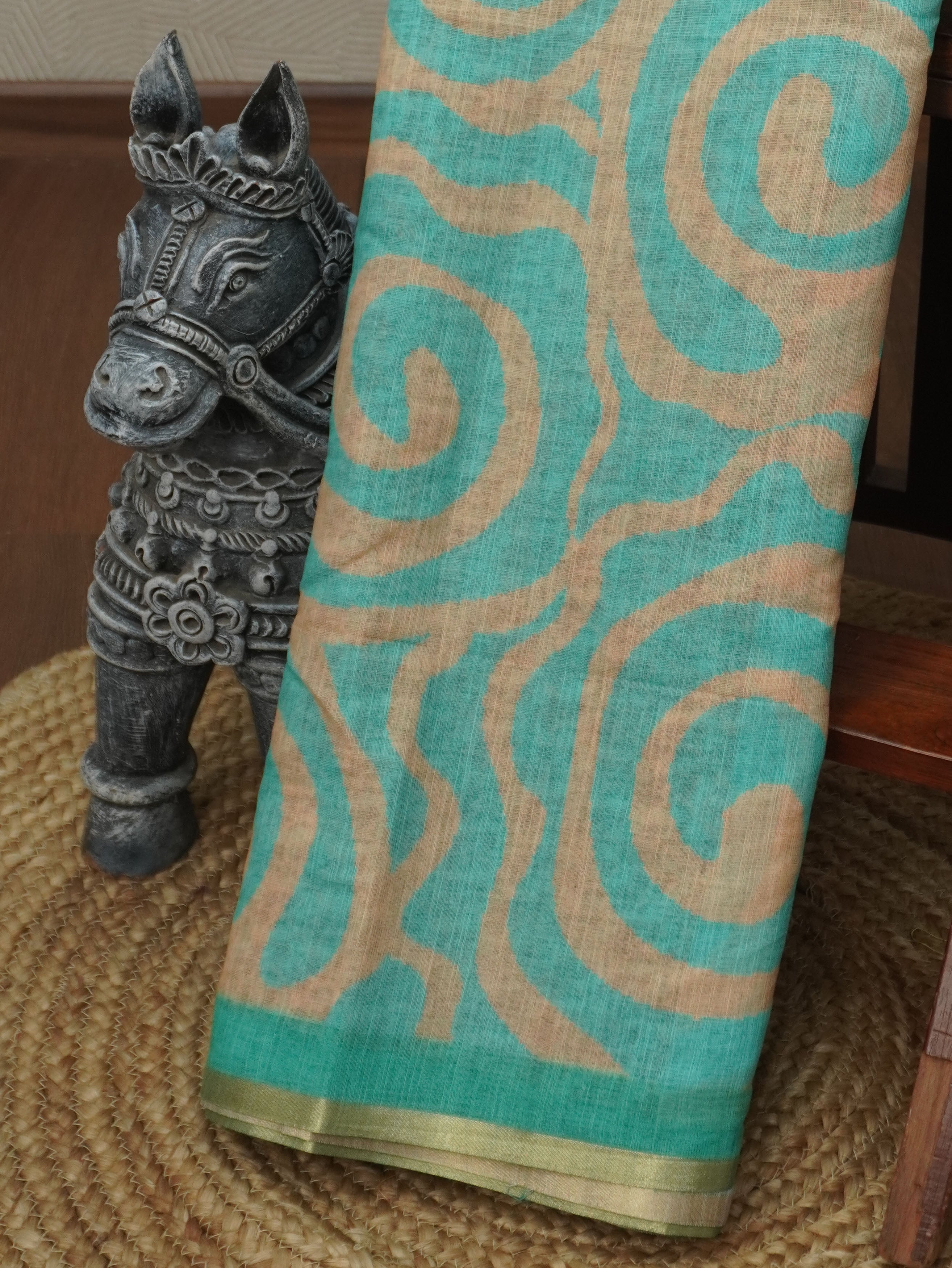 Linen Cotton Saree | TTDS3544