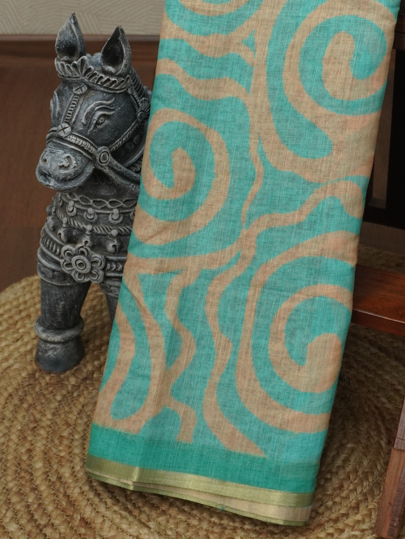 Linen Cotton Saree | TTDS3544