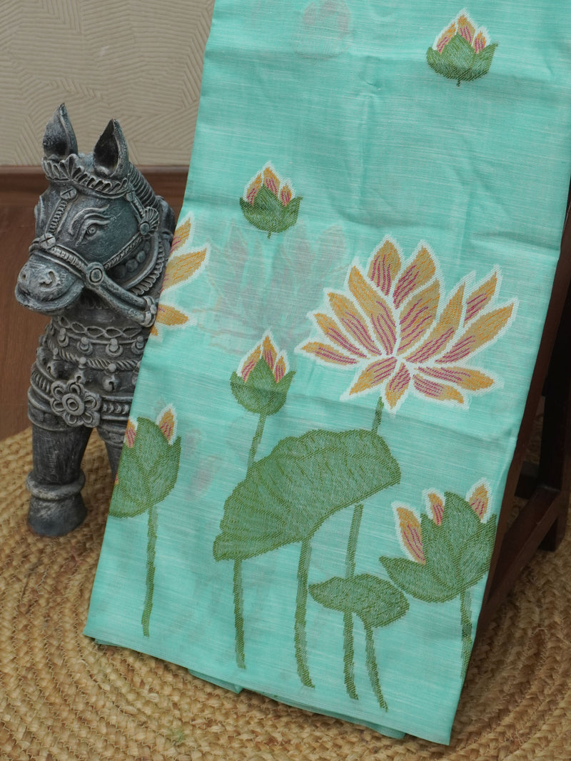 Linen Cotton Saree | TTDS3537