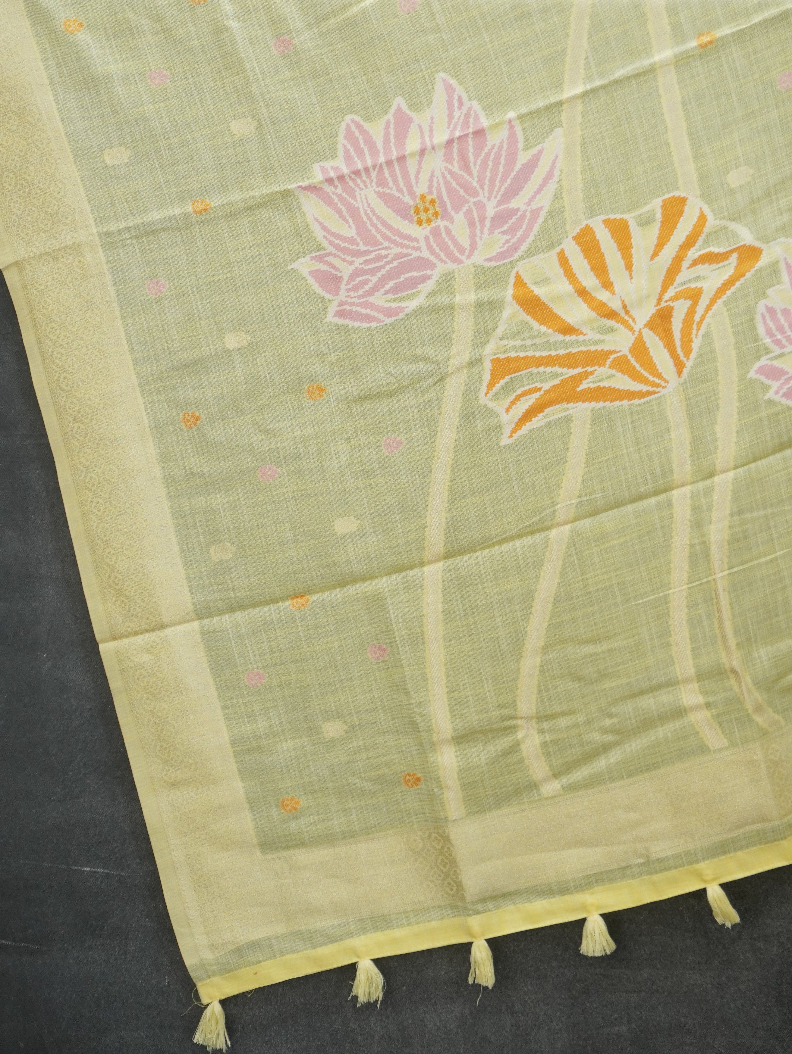 Khadi Cotton Saree | TTDS3547