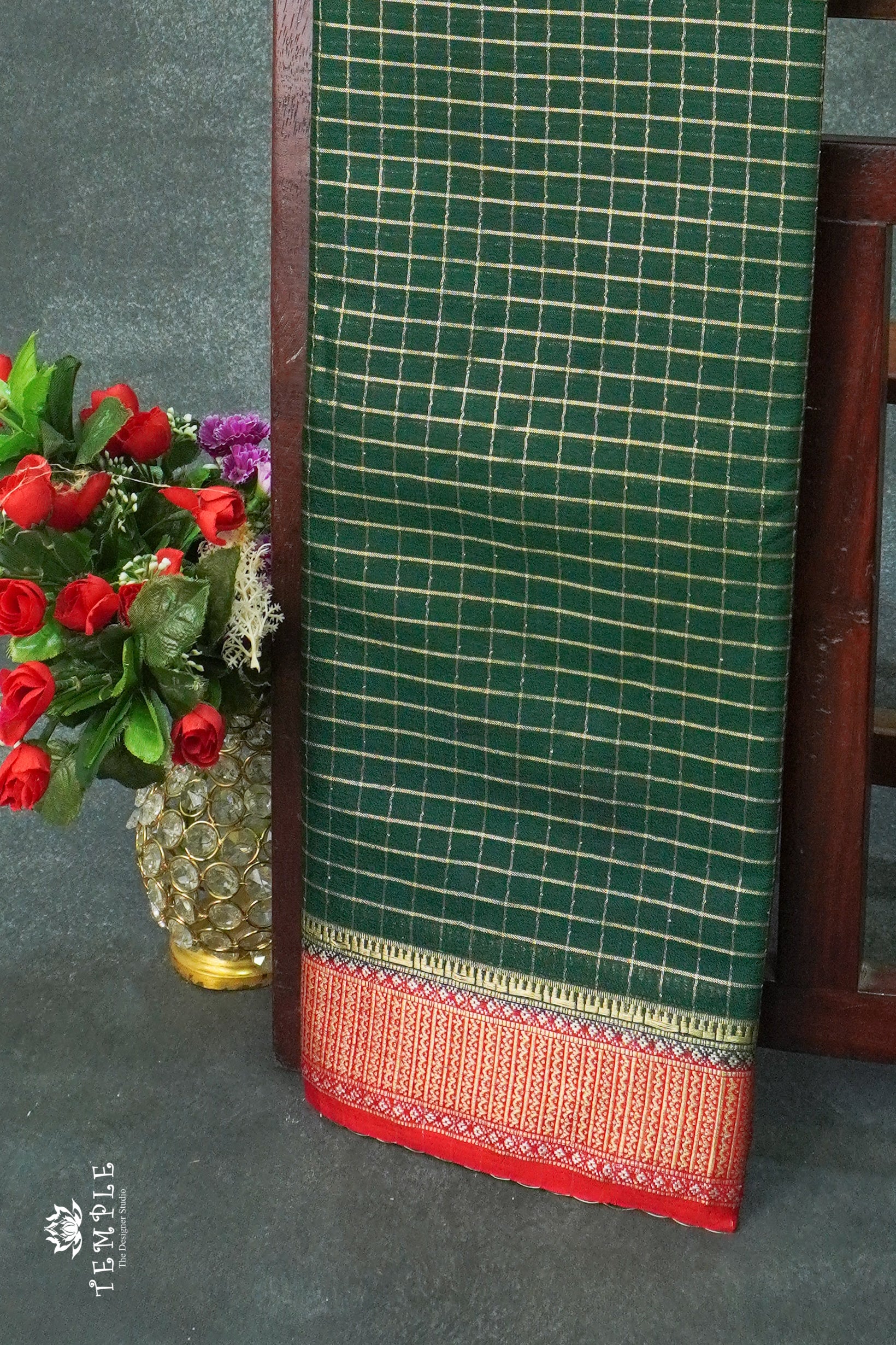 Mysore Crepe Silk Saree  | TTDS1239 | Sparkling Deals