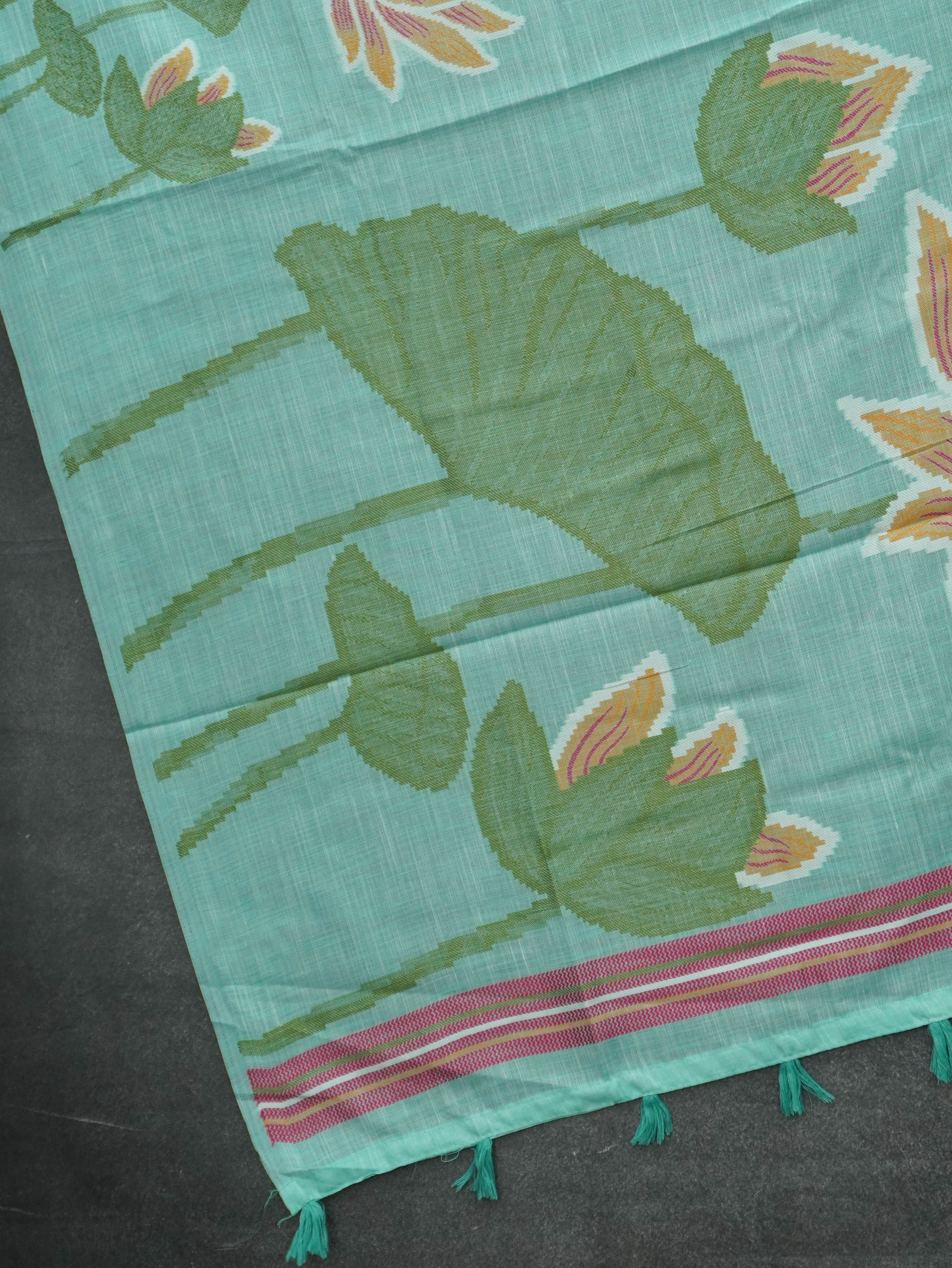 Linen Cotton Saree | TTDS3537