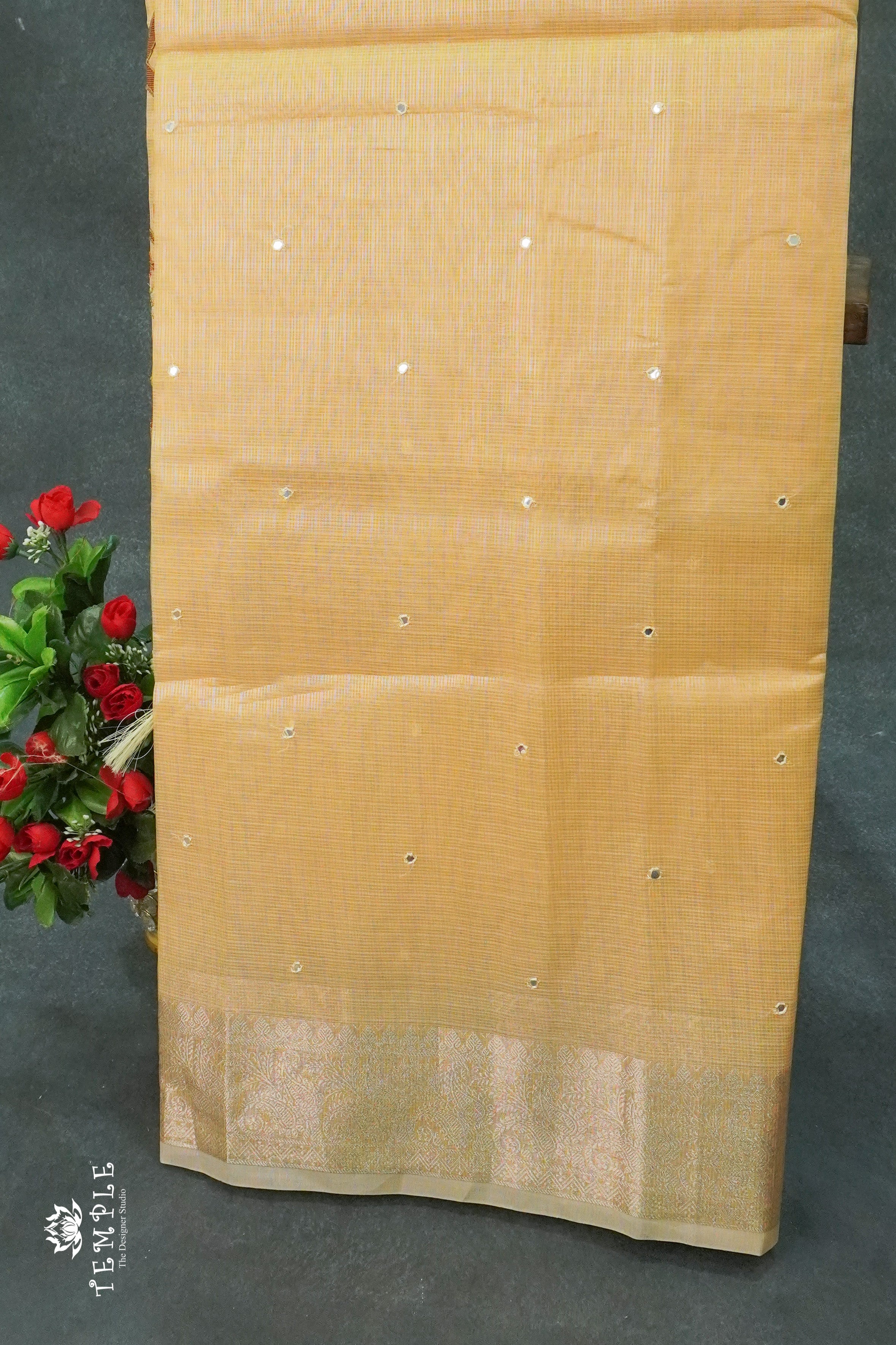 Tissue Saree With Mirror Work | TTDS1237 | Sparkling Deals