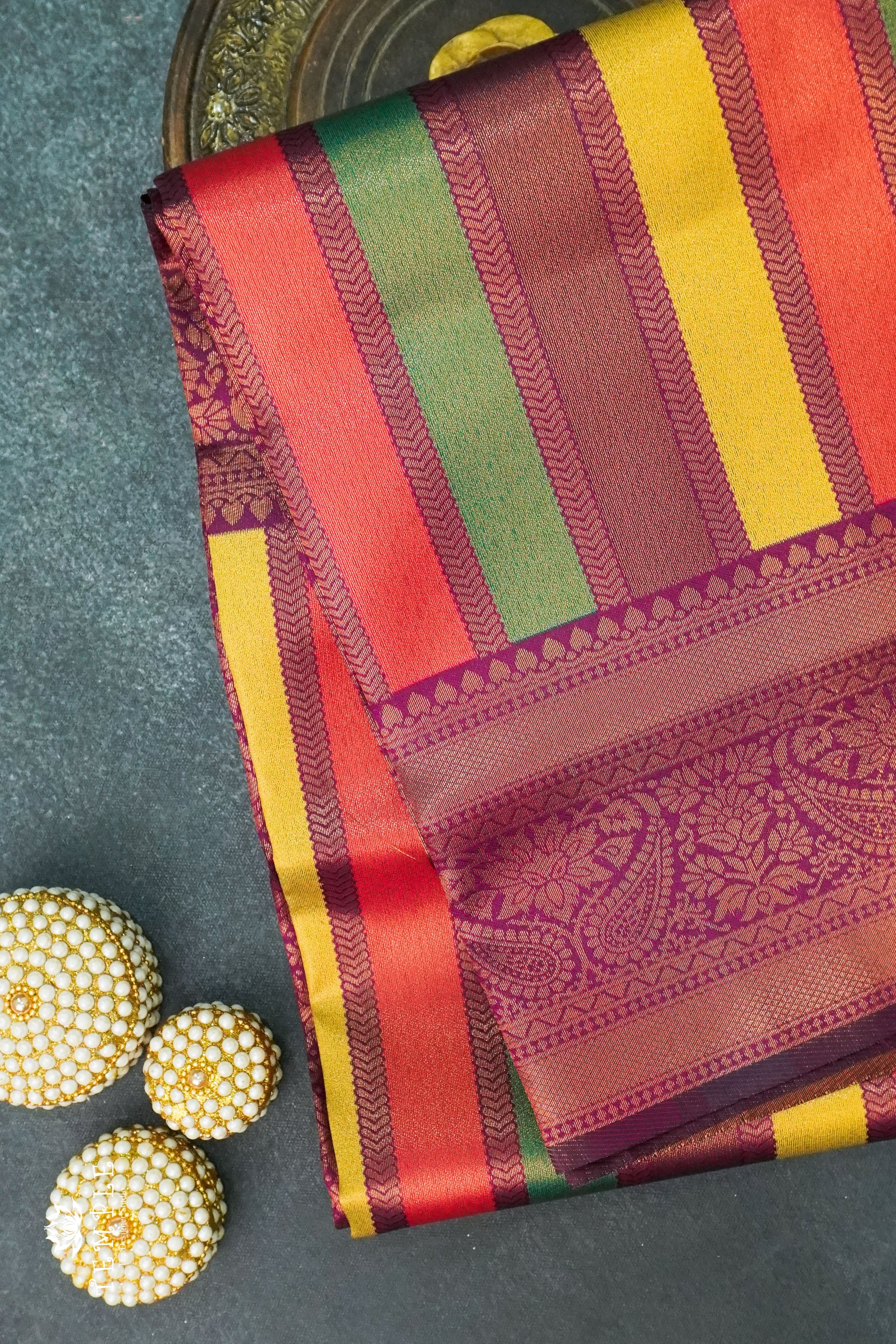 Semi Kanchi Silk Sarees | TTDS1233 | Sparkling Deals