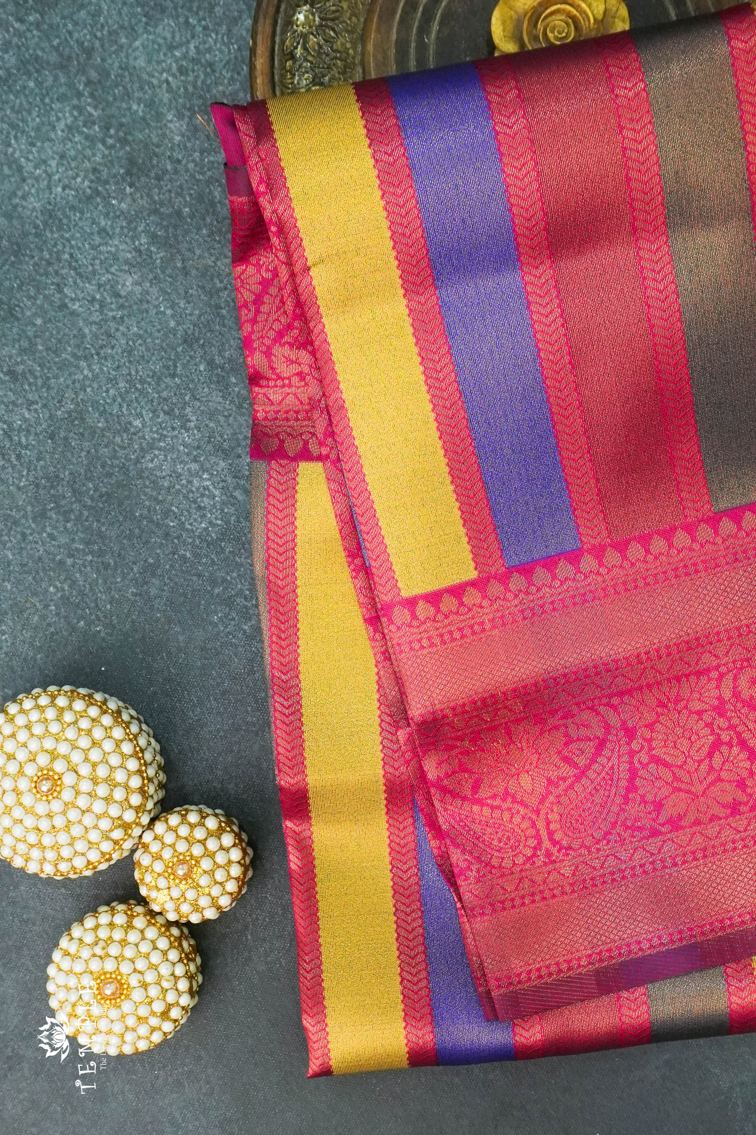 Semi Kanchi Silk Sarees | TTDS1233 | Sparkling Deals