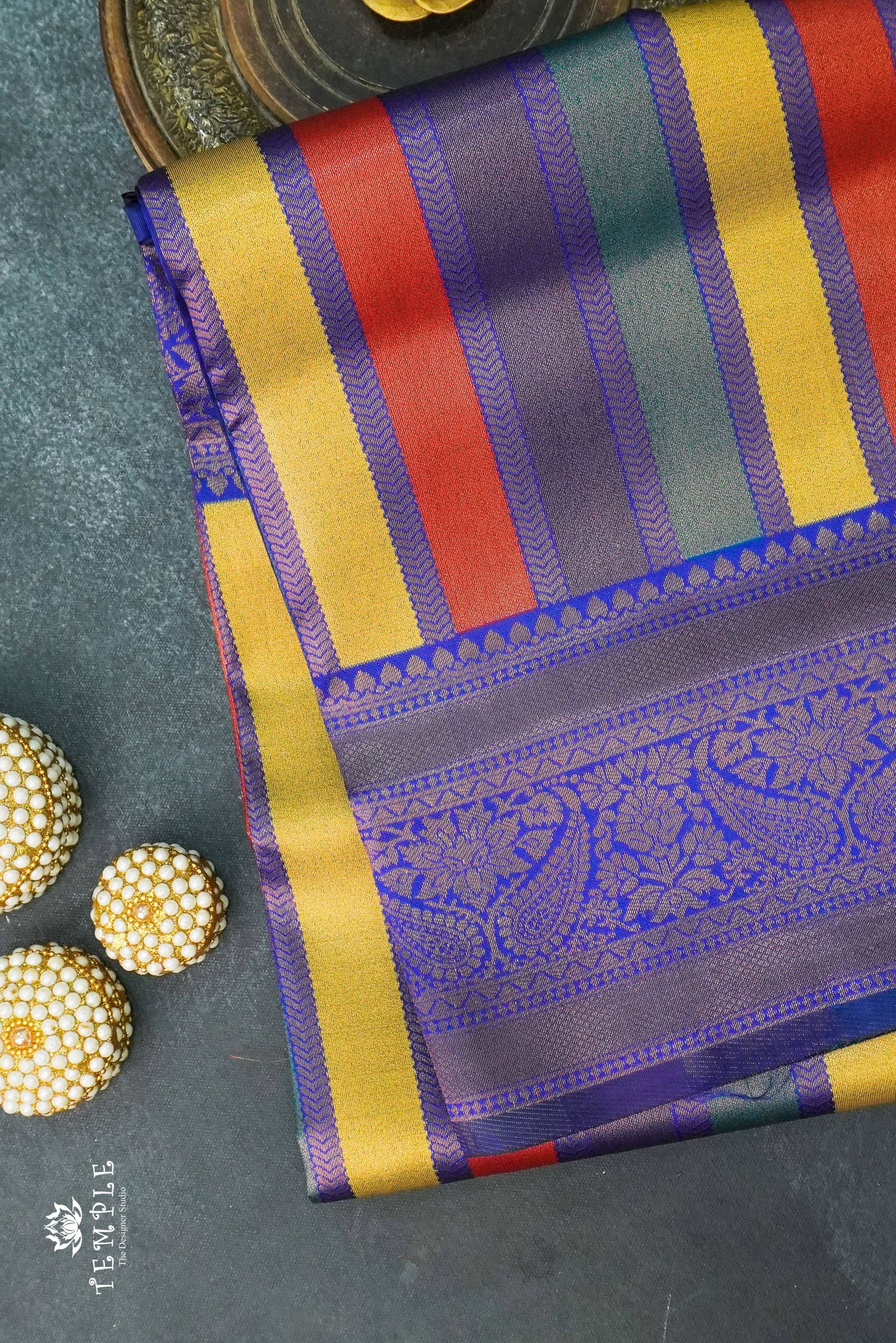 Semi Kanchi Silk Sarees | TTDS1233 | Sparkling Deals