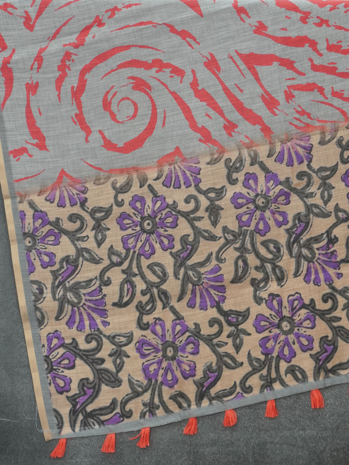 Linen Cotton Saree | TTDS3545