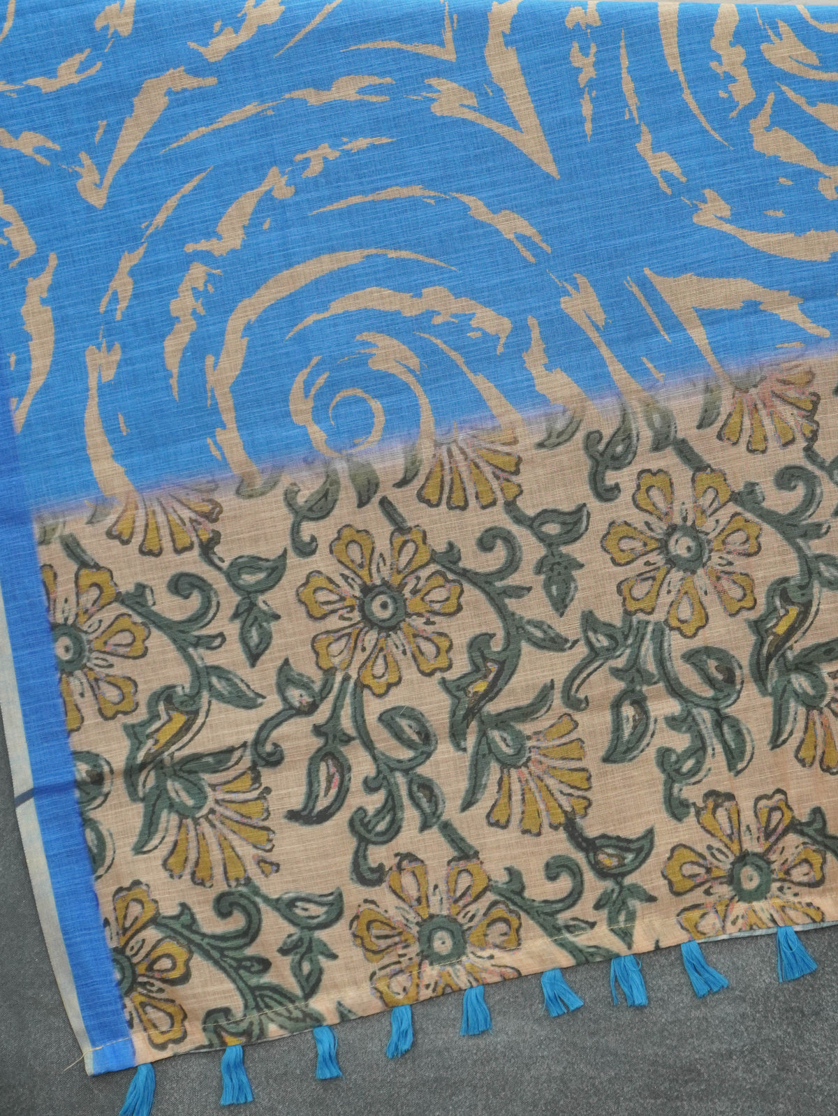 Linen Cotton Saree | TTDS3545