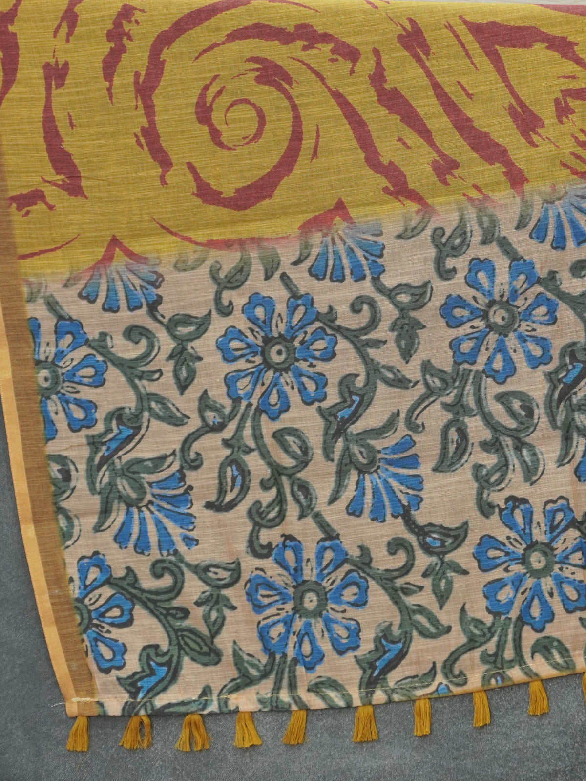 Linen Cotton Saree | TTDS3545