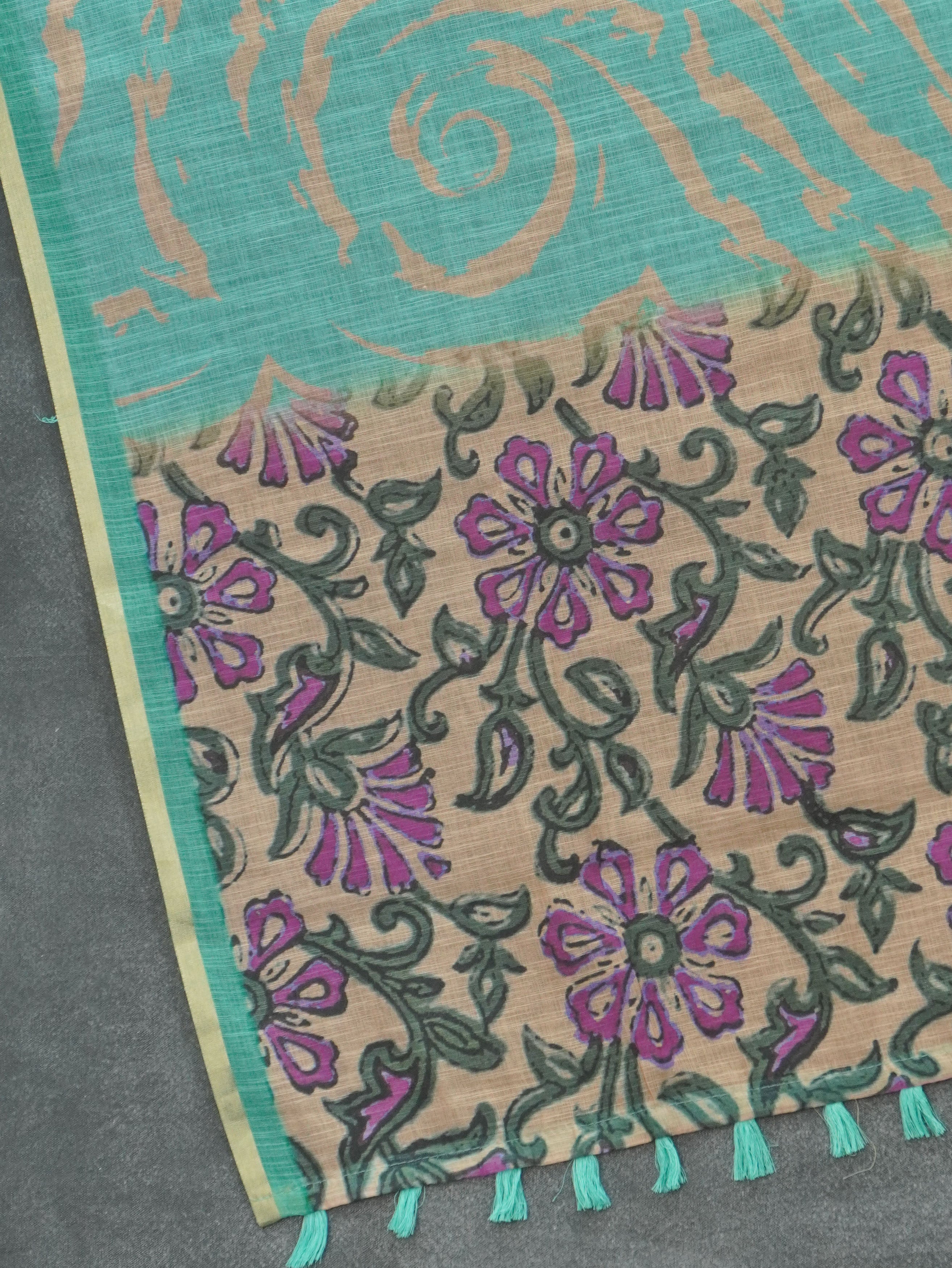 Linen Cotton Saree | TTDS3545
