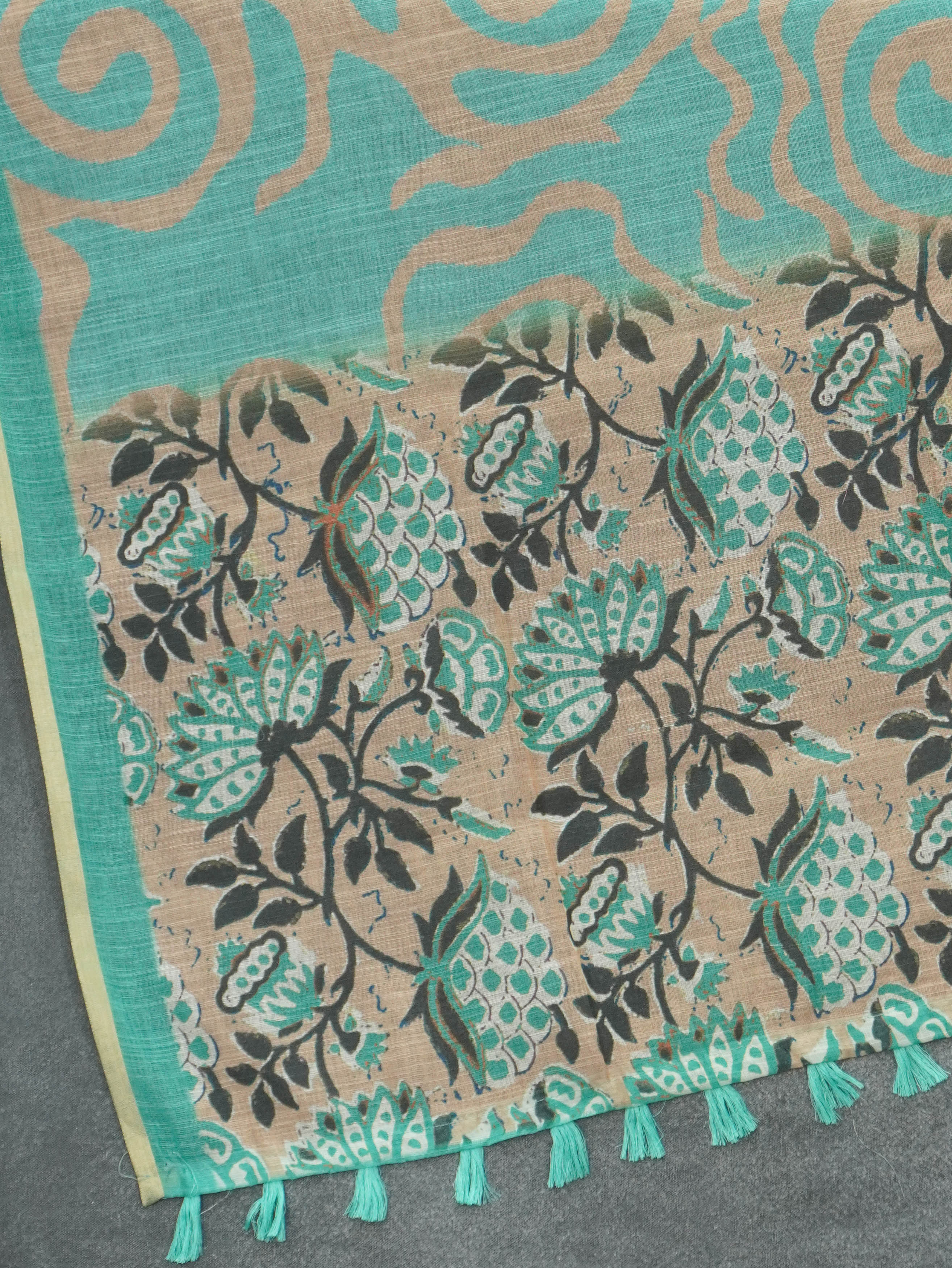 Linen Cotton Saree | TTDS3544