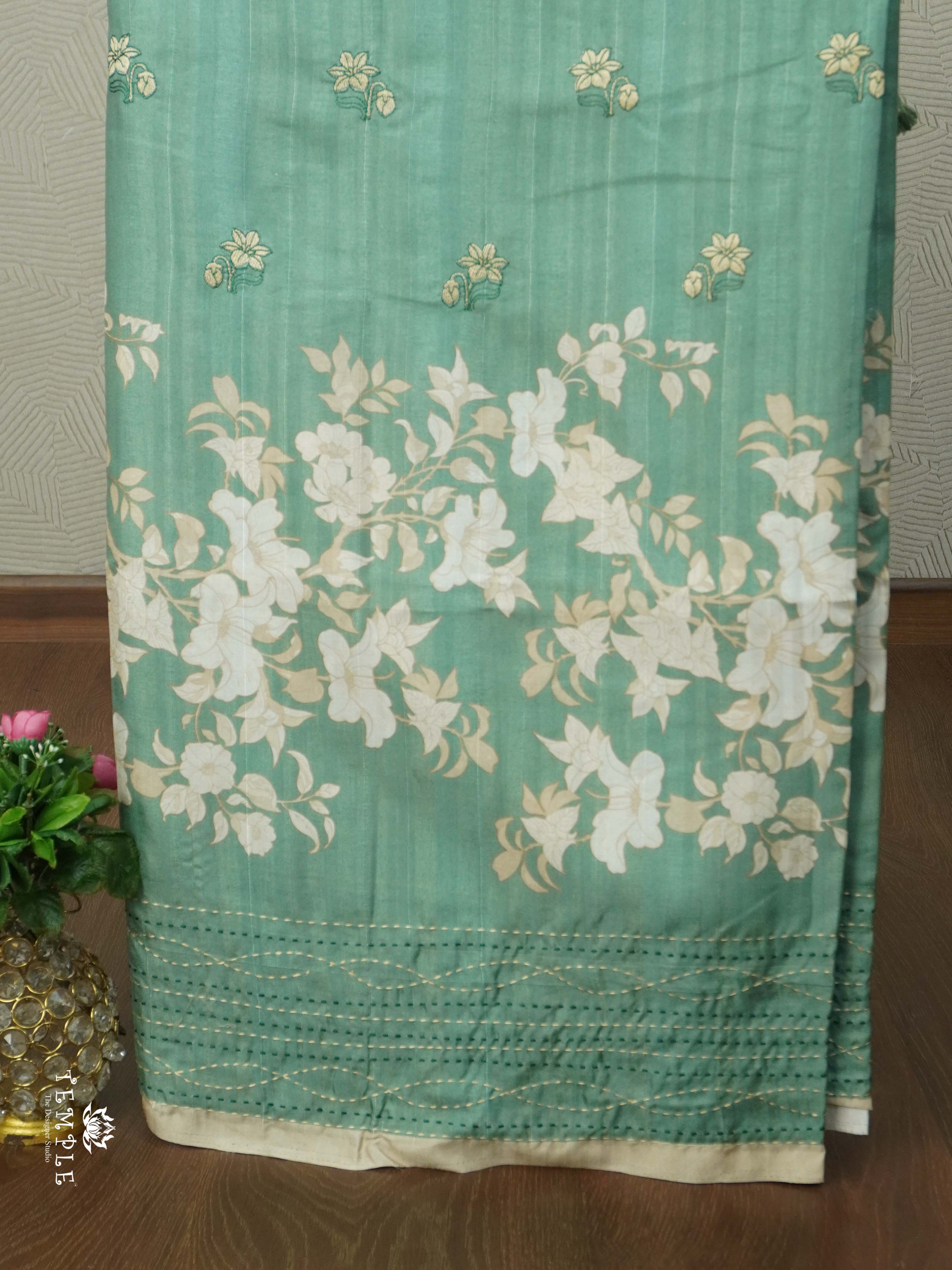 Printed Matka Silk Saree | TTDS2630