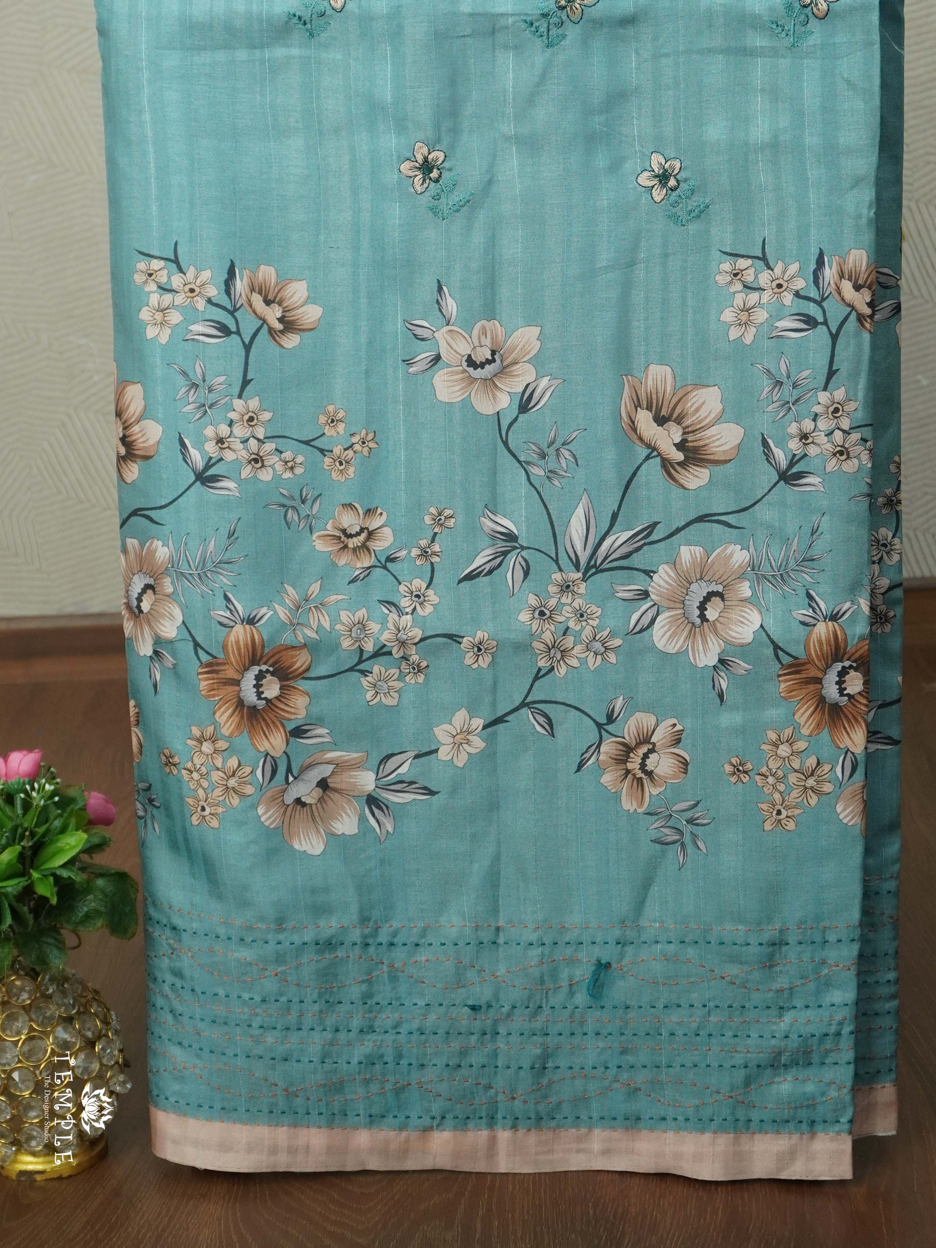 Printed Matka Silk Saree | TTDS2630