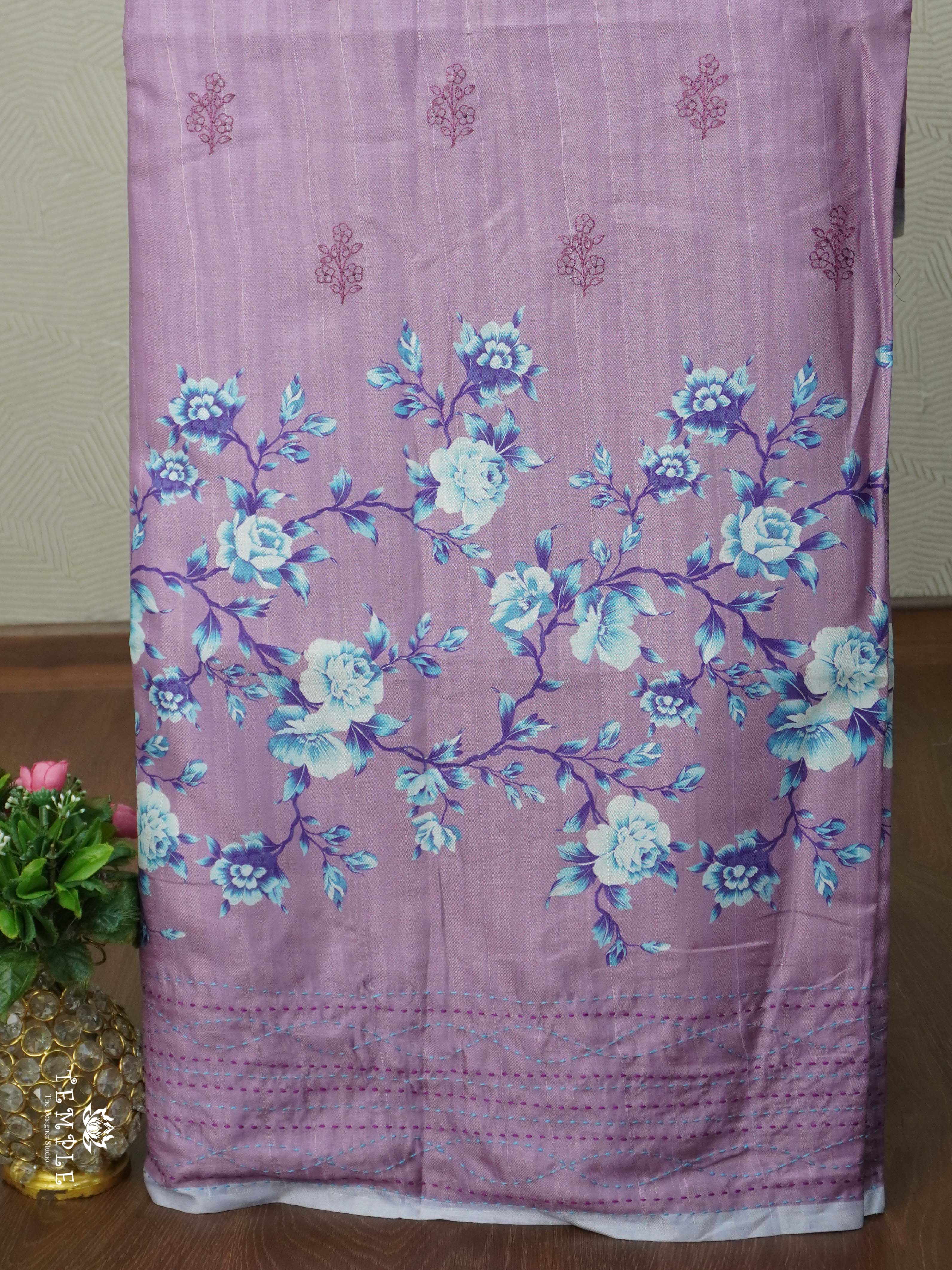 Printed Matka Silk Saree | TTDS2630