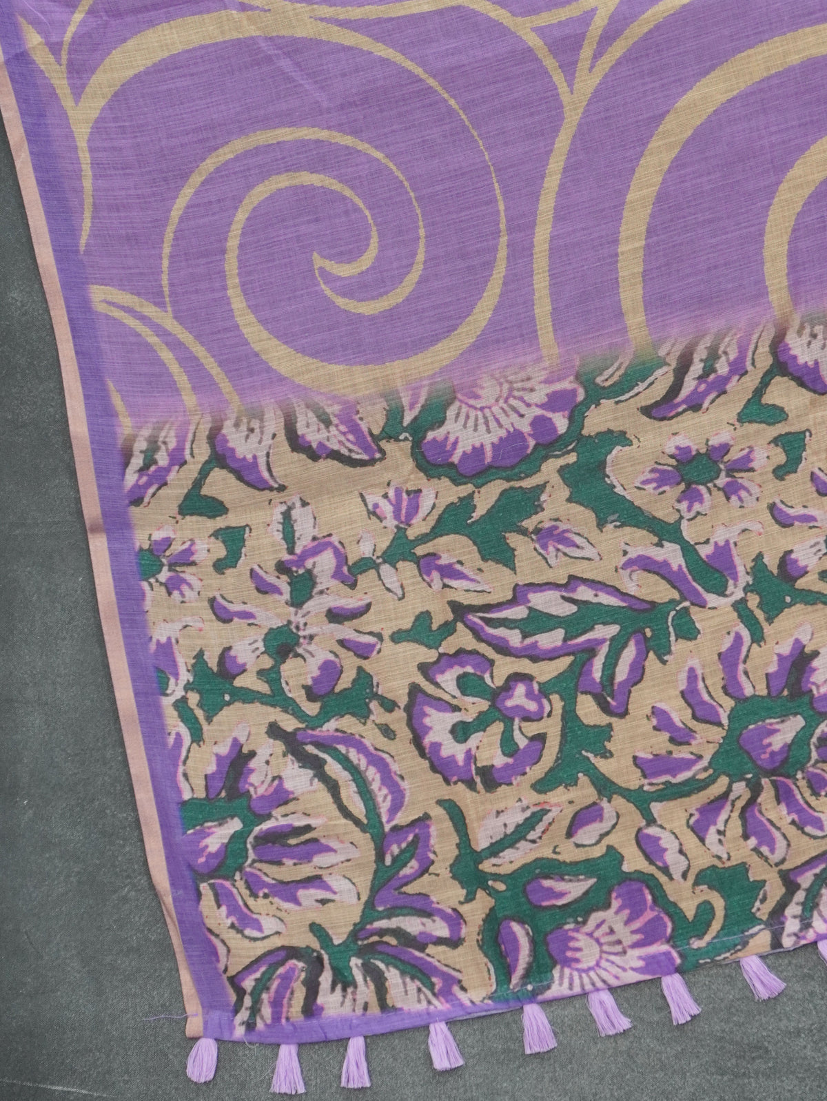 Linen Cotton Saree | TTDS3543