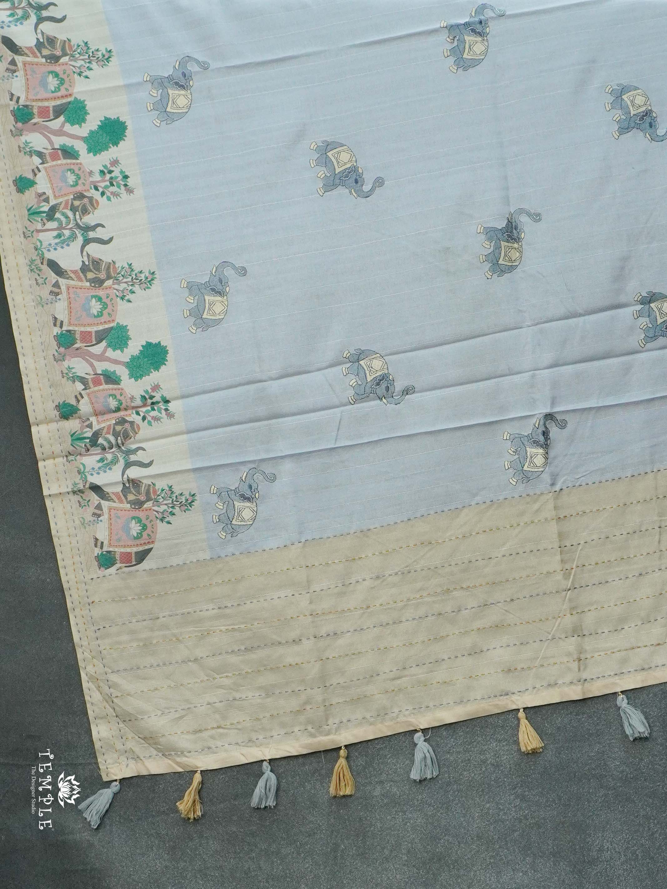 Printed Matka Silk Saree | TTDS2629