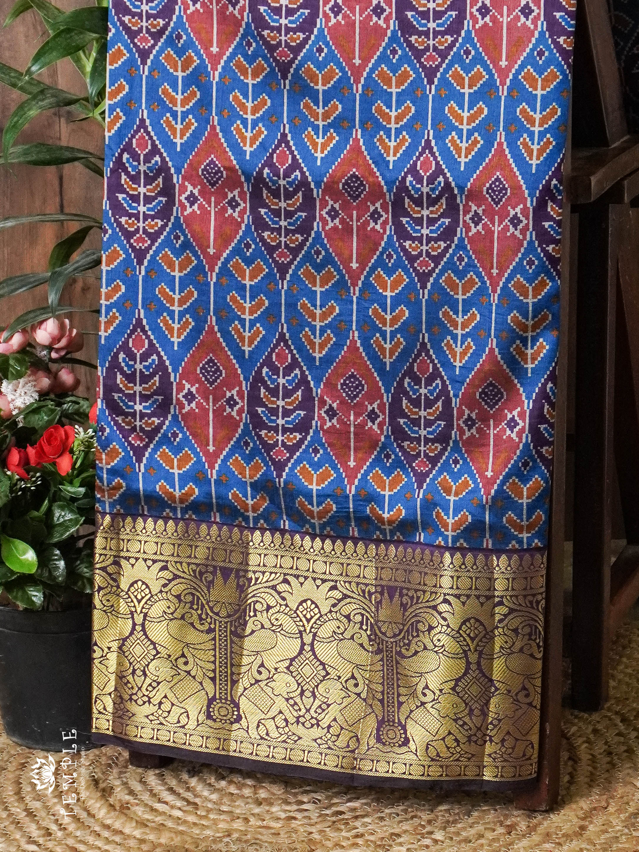 Kanchi Border Art Silk  Saree | TTDS898