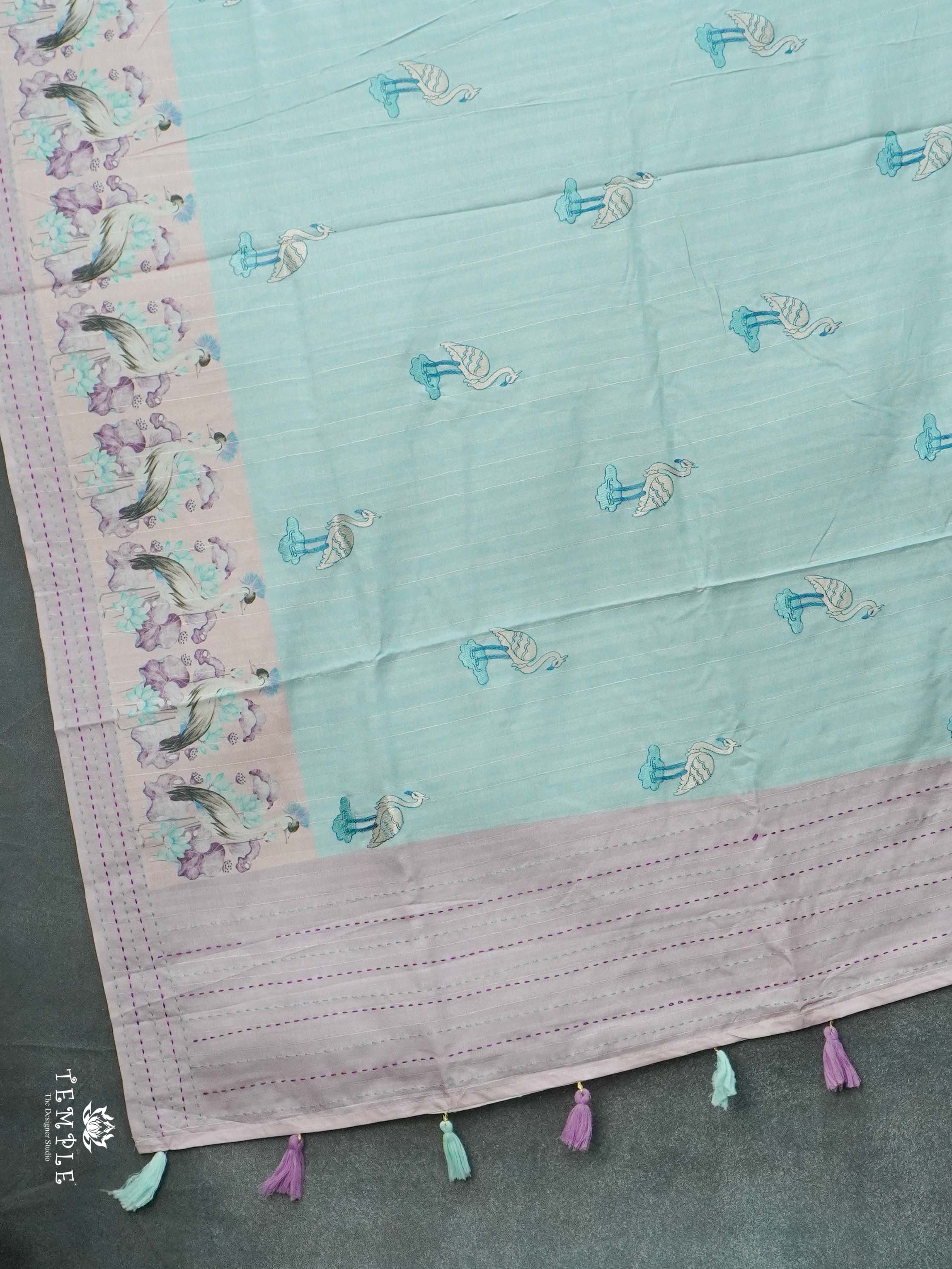 Printed Matka Silk Saree | TTDS2629