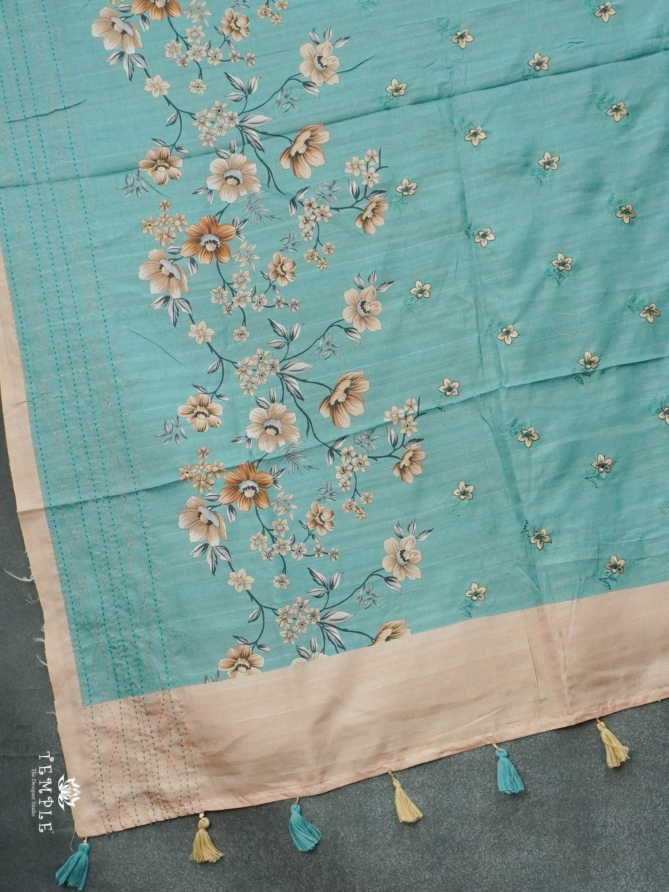 Printed Matka Silk Saree | TTDS2630