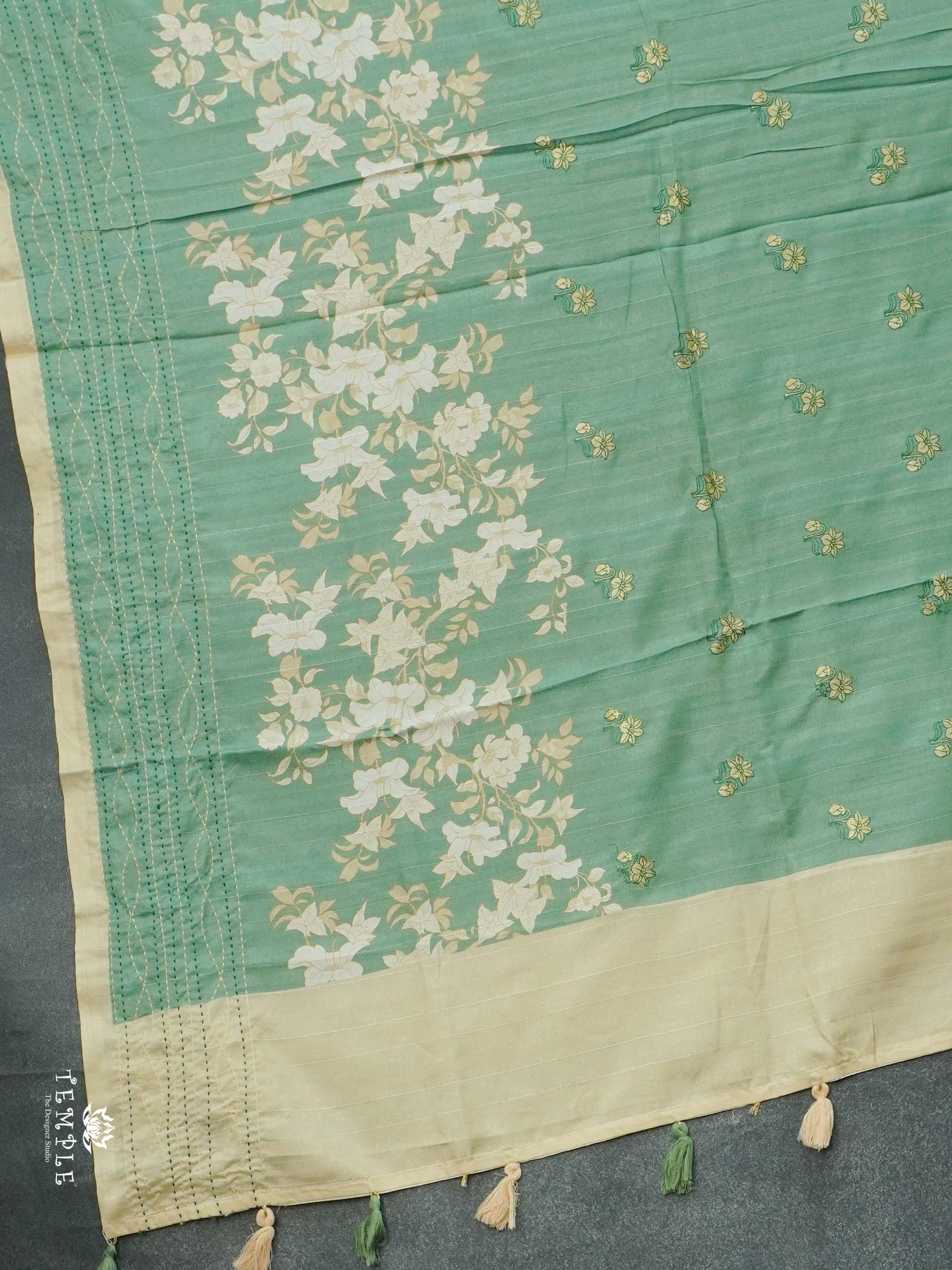 Printed Matka Silk Saree | TTDS2630