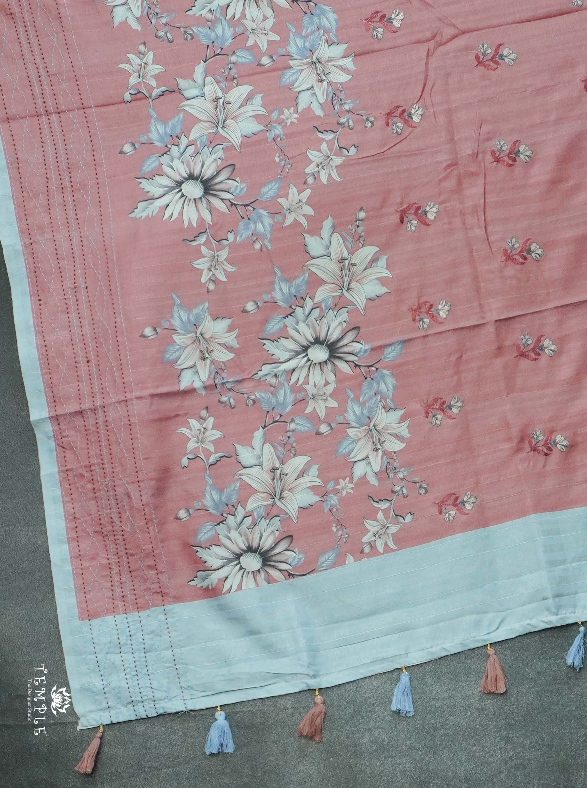 Printed Matka Silk Saree | TTDS2630