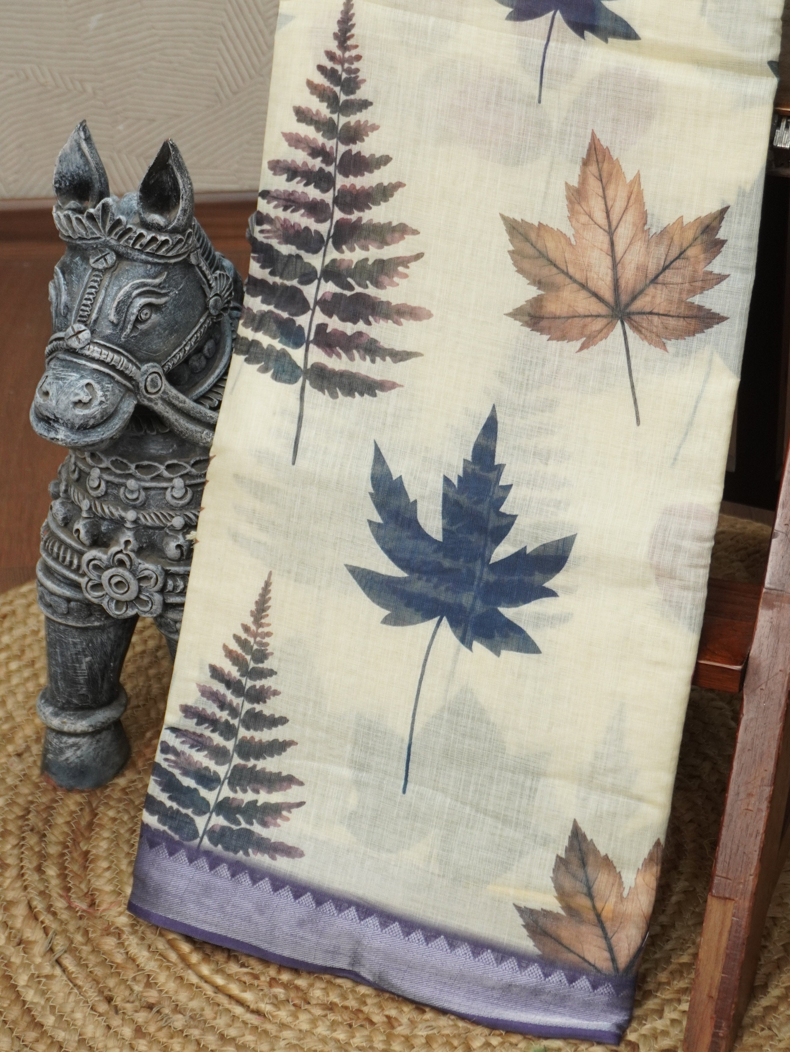 Linen Cotton Saree | TTDS3516