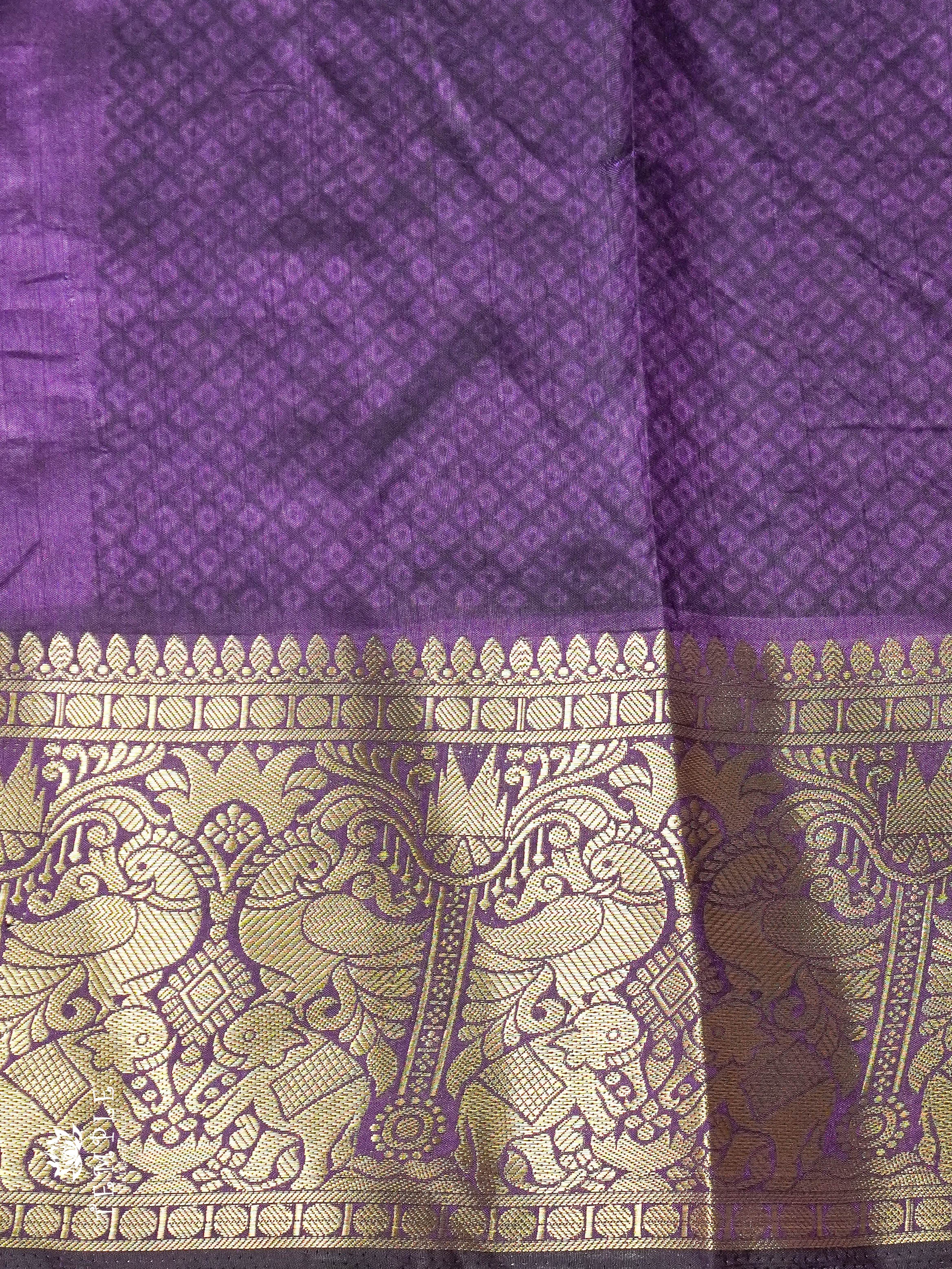 Kanchi Border Art Silk  Saree | TTDS898