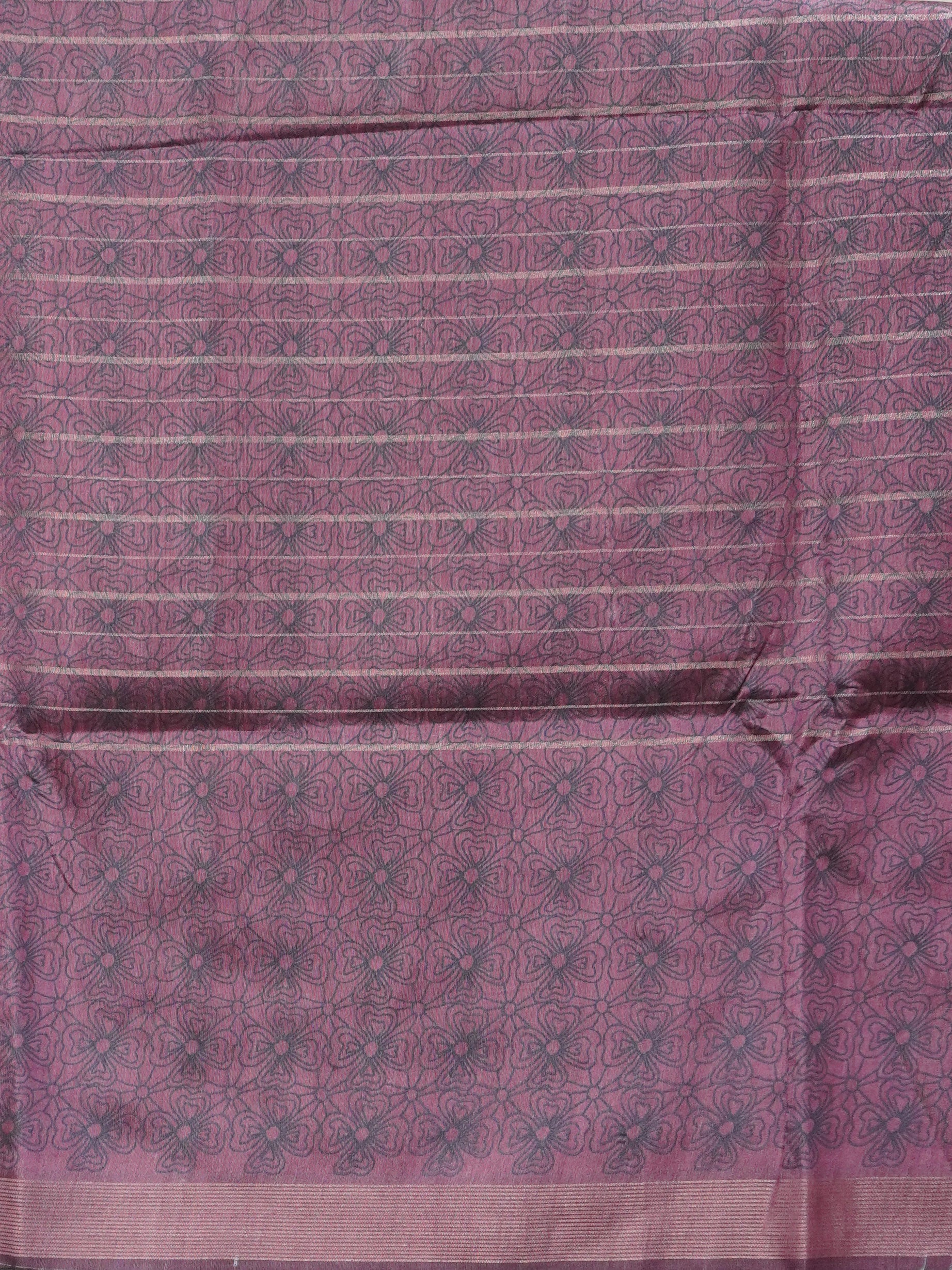 Printed Tussar Saree | TTDS3527