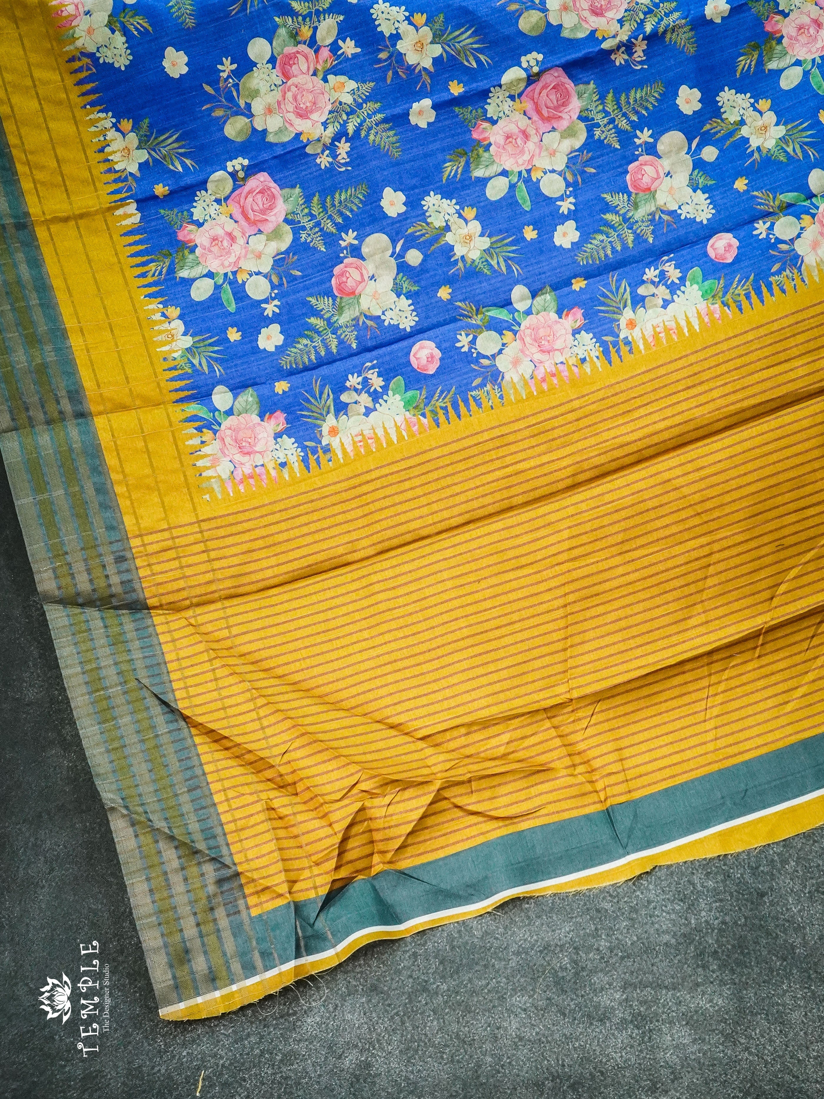 Chappa Silk Saree With Floral Prints  | TTDS1236 | Sparkling Deals