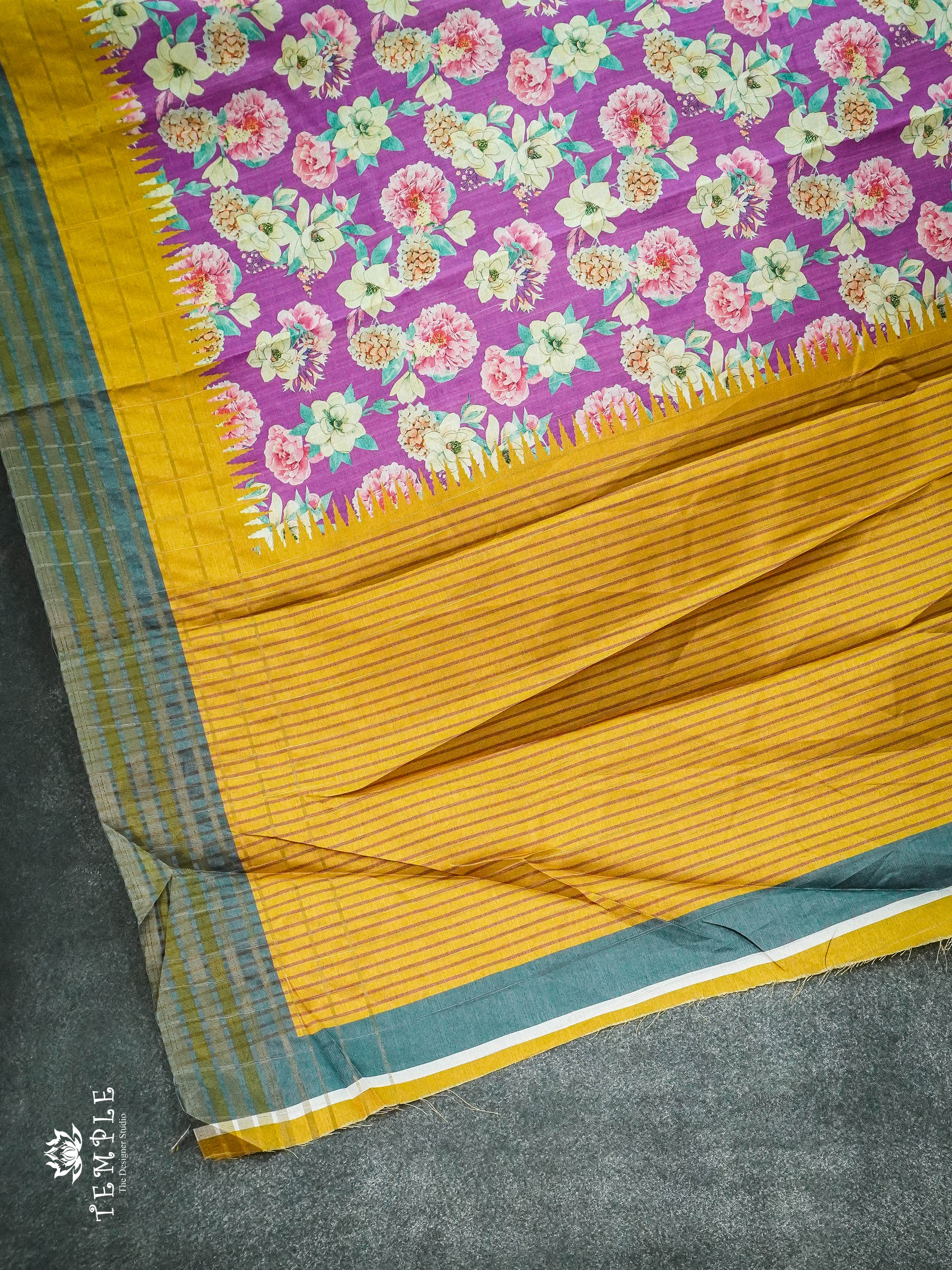 Chappa Silk Saree With Floral Prints  | TTDS1236 | Sparkling Deals