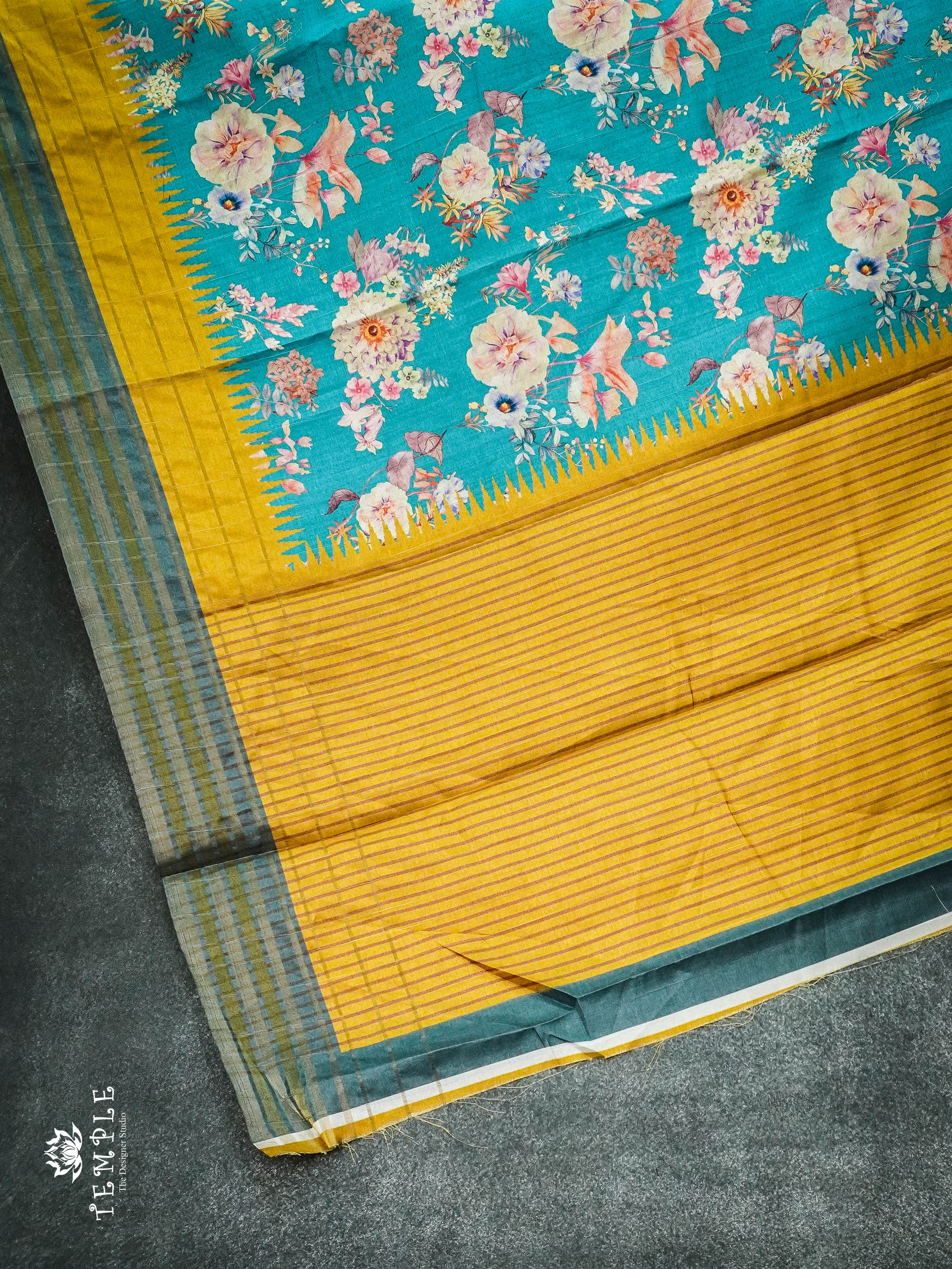 Chappa Silk Saree With Floral Prints  | TTDS1236 | Sparkling Deals