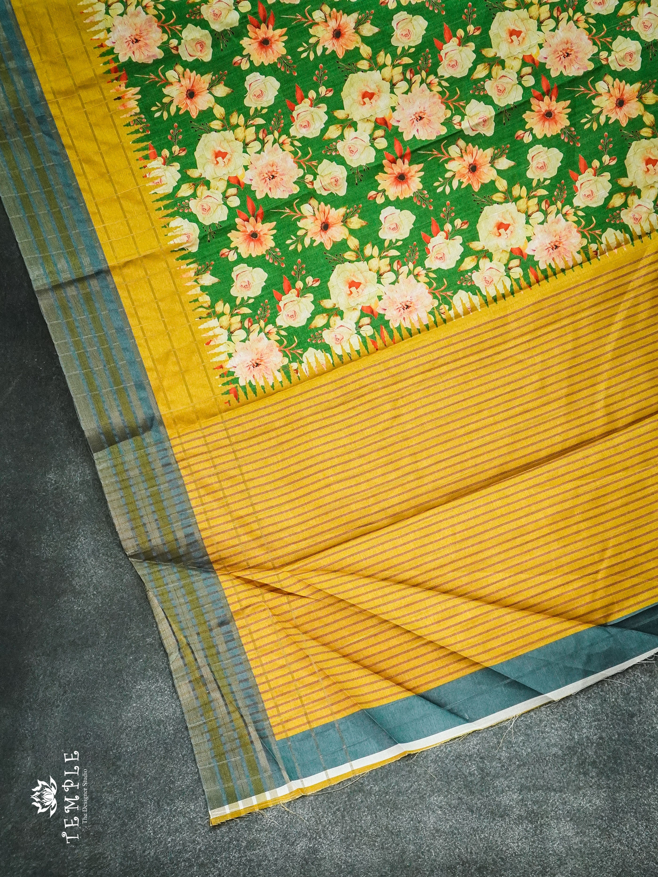 Chappa Silk Saree With Floral Prints  | TTDS1236 | Sparkling Deals