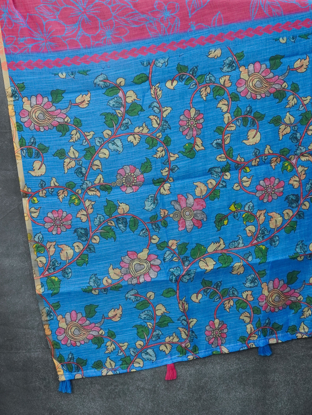 Linen Cotton Saree | TTDS3552