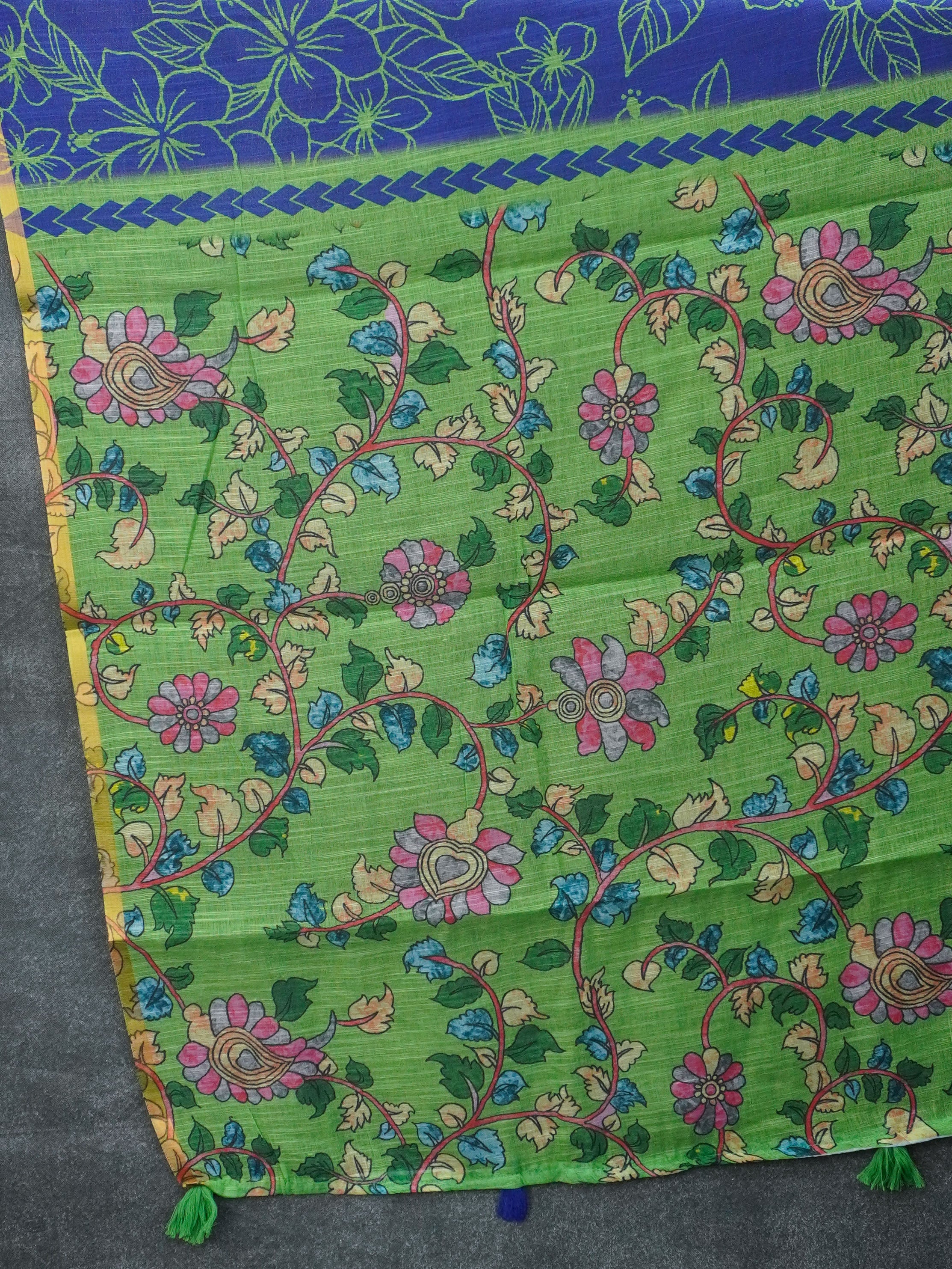 Linen Cotton Saree | TTDS3552
