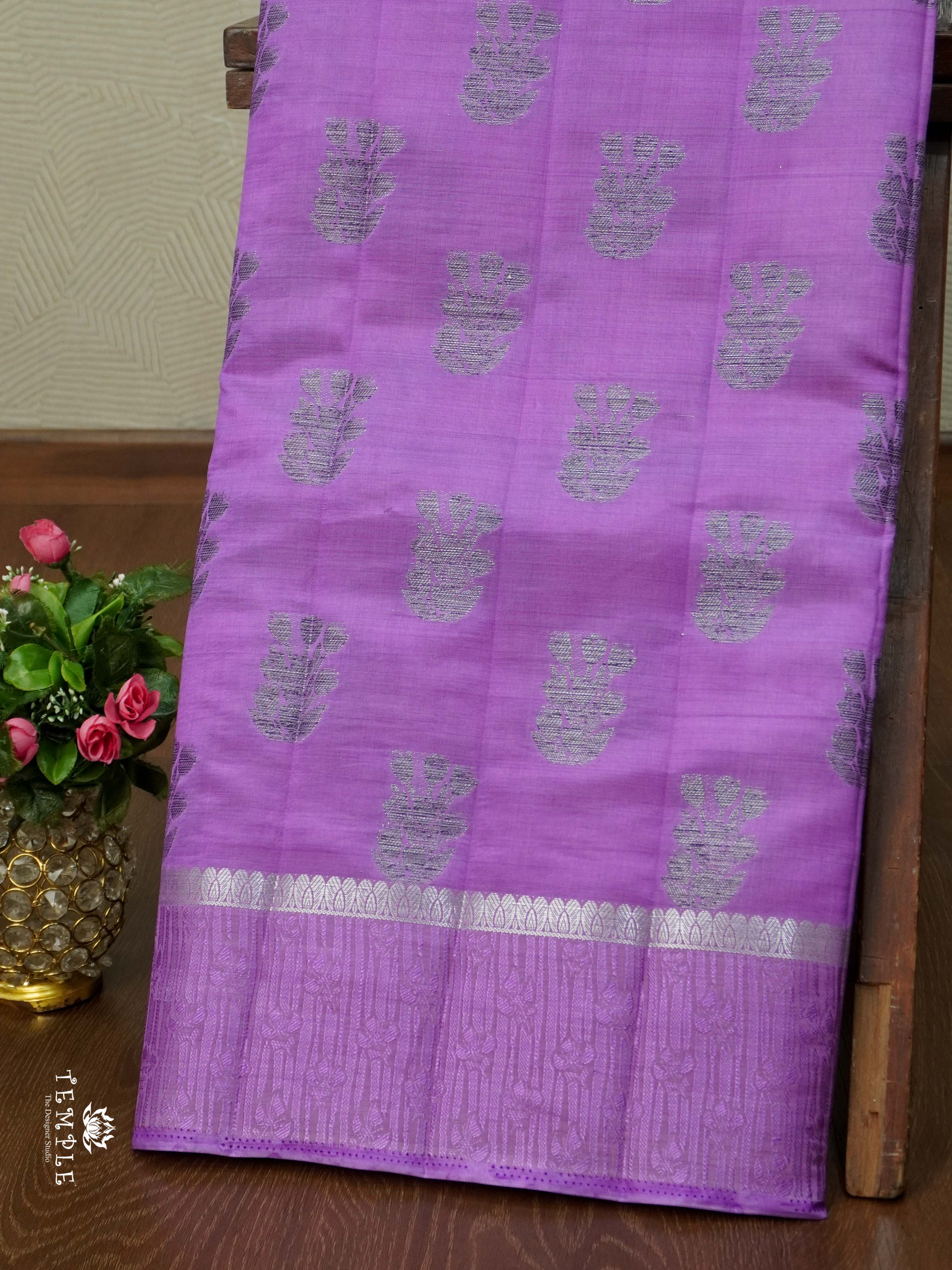 Tussar Silk Saree With Satin Border | TTDS2631 | Design 1