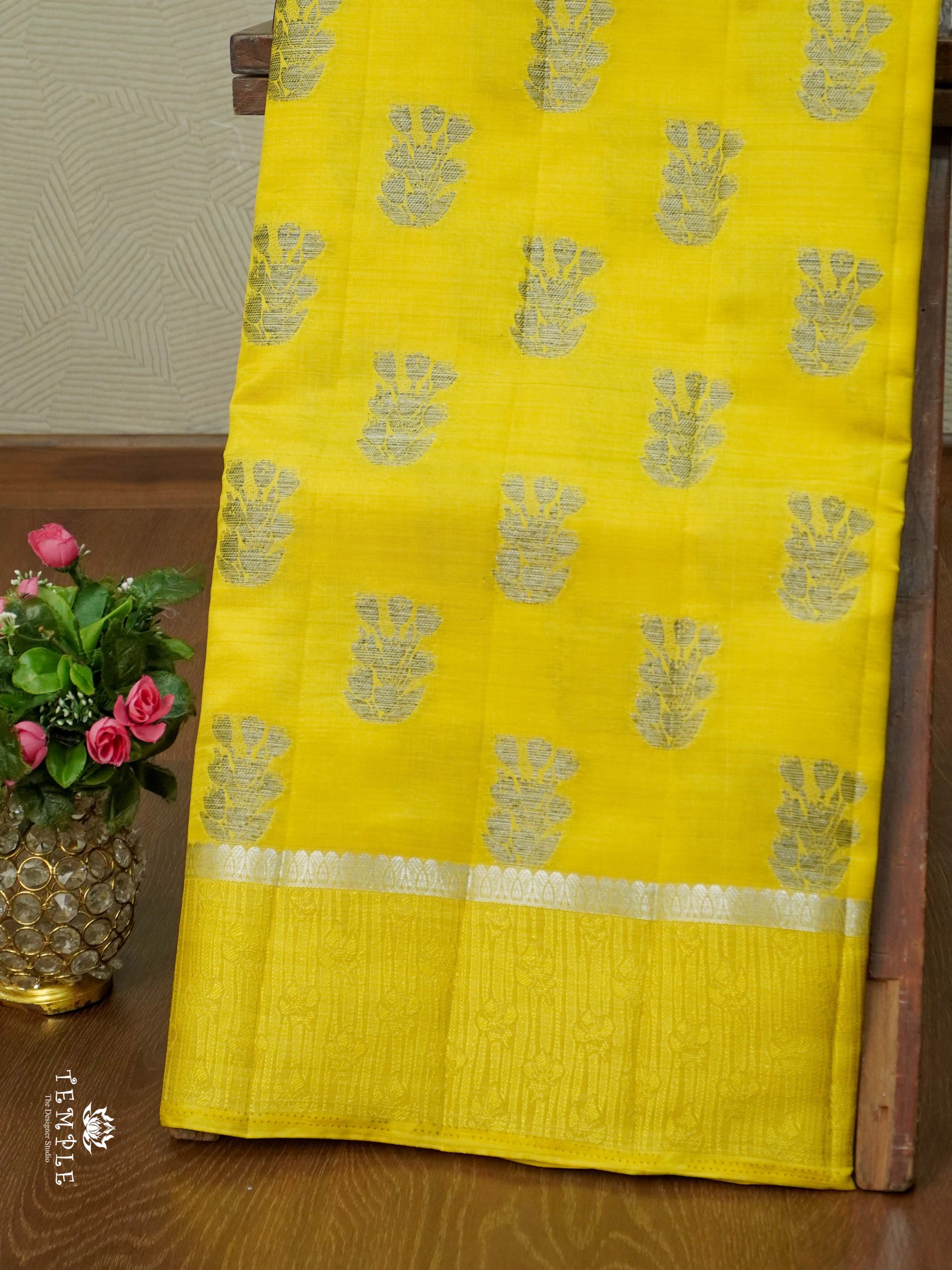 Tussar Silk Saree With Satin Border | TTDS2631 | Design 1