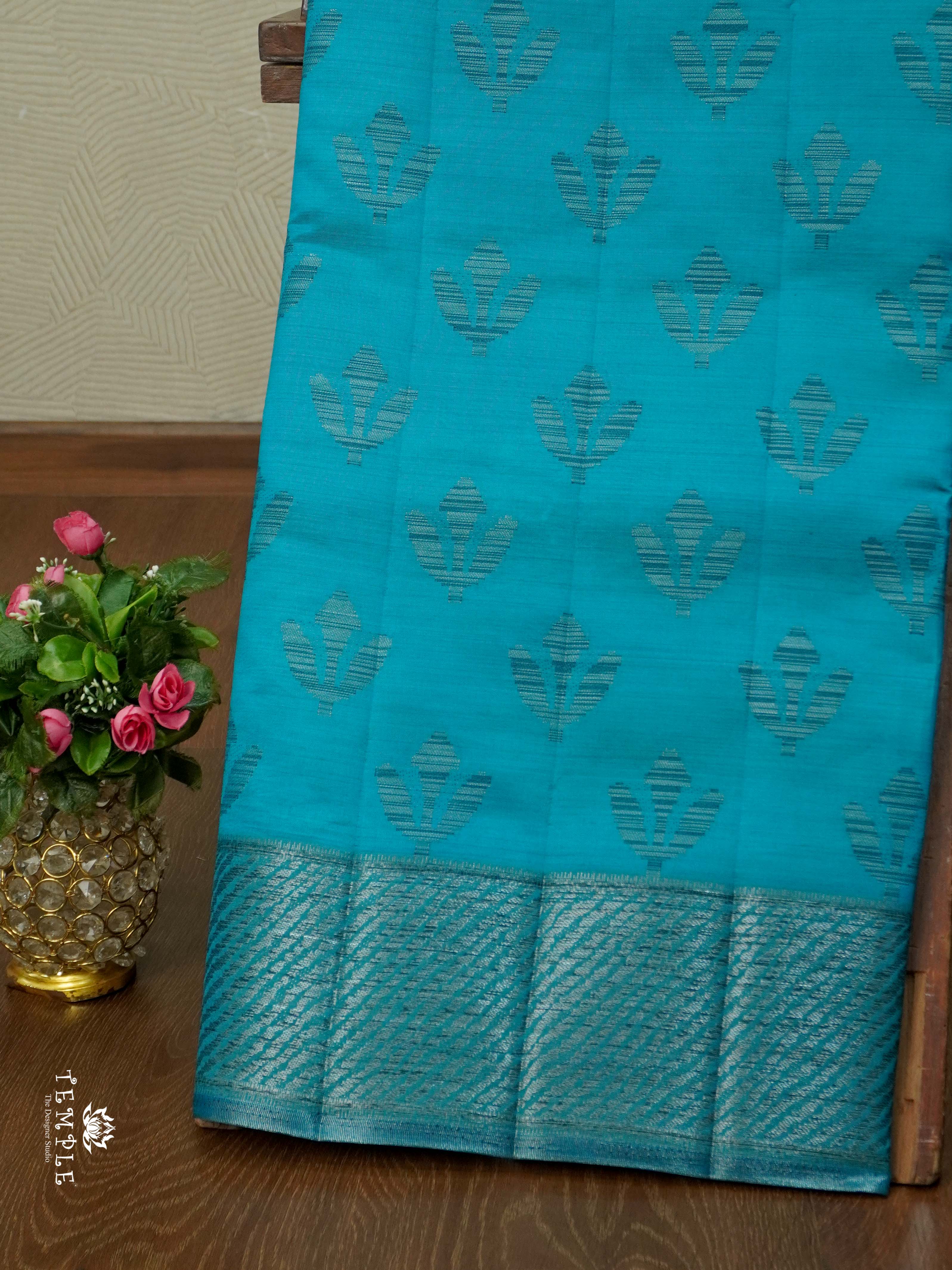 Tussar Silk Saree With Satin Border | TTDS2632 | Design 2